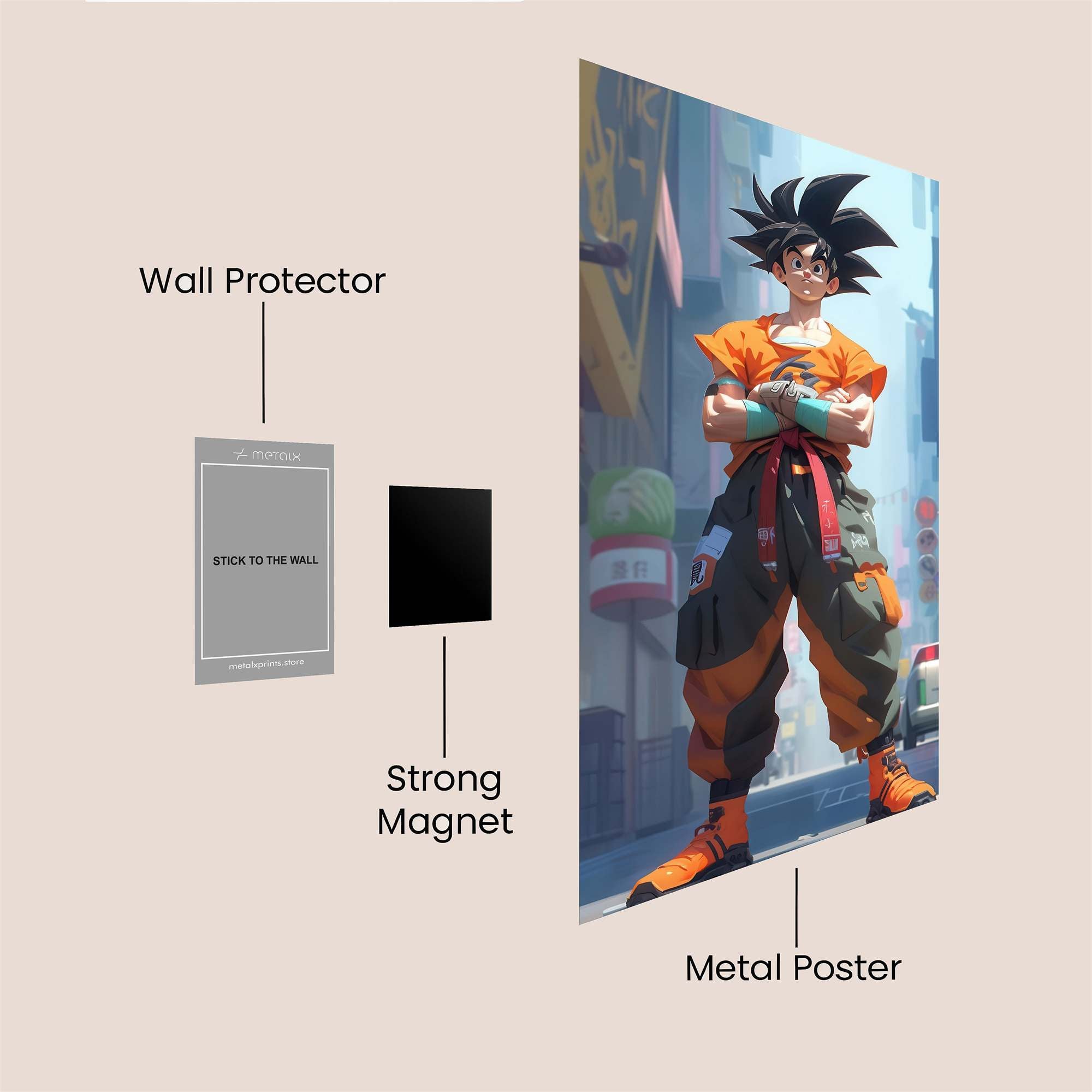 Goku Vibes Safe Wall Magnetic / M