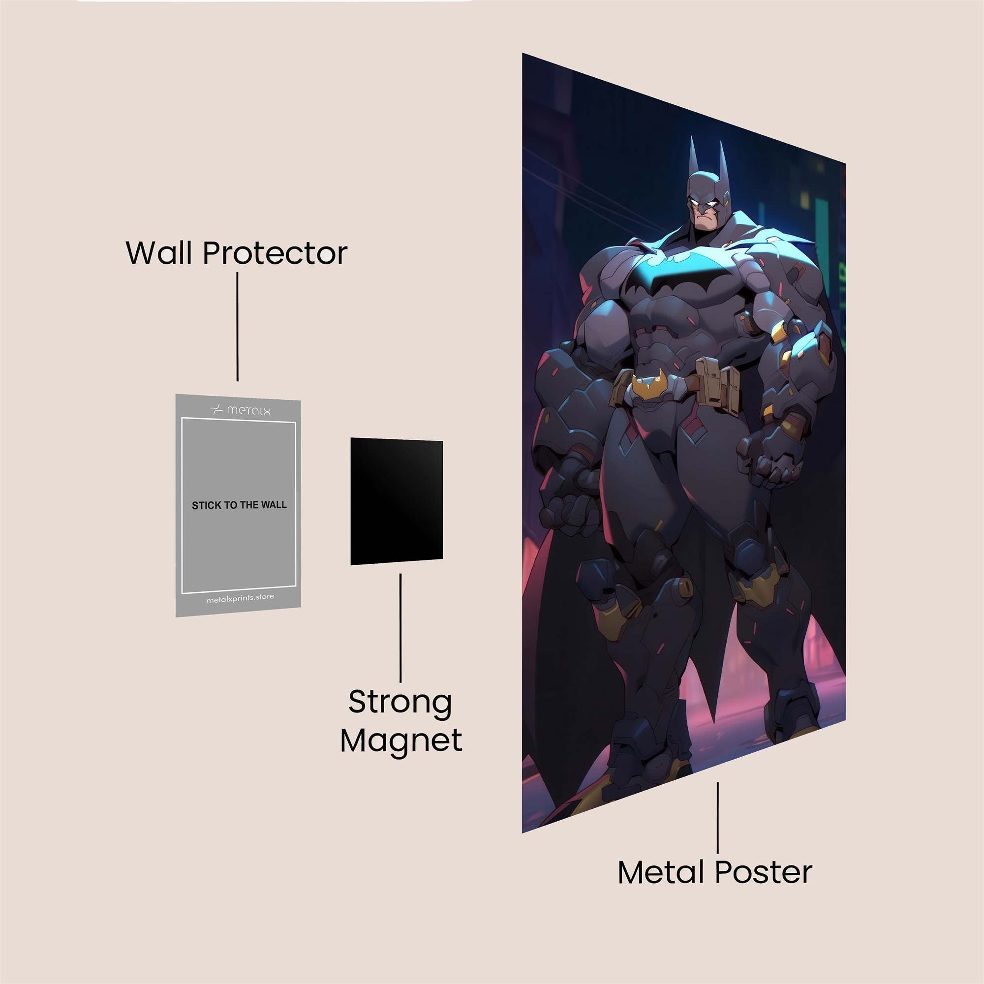 Batman Vigilance Safe Wall Magnetic / M