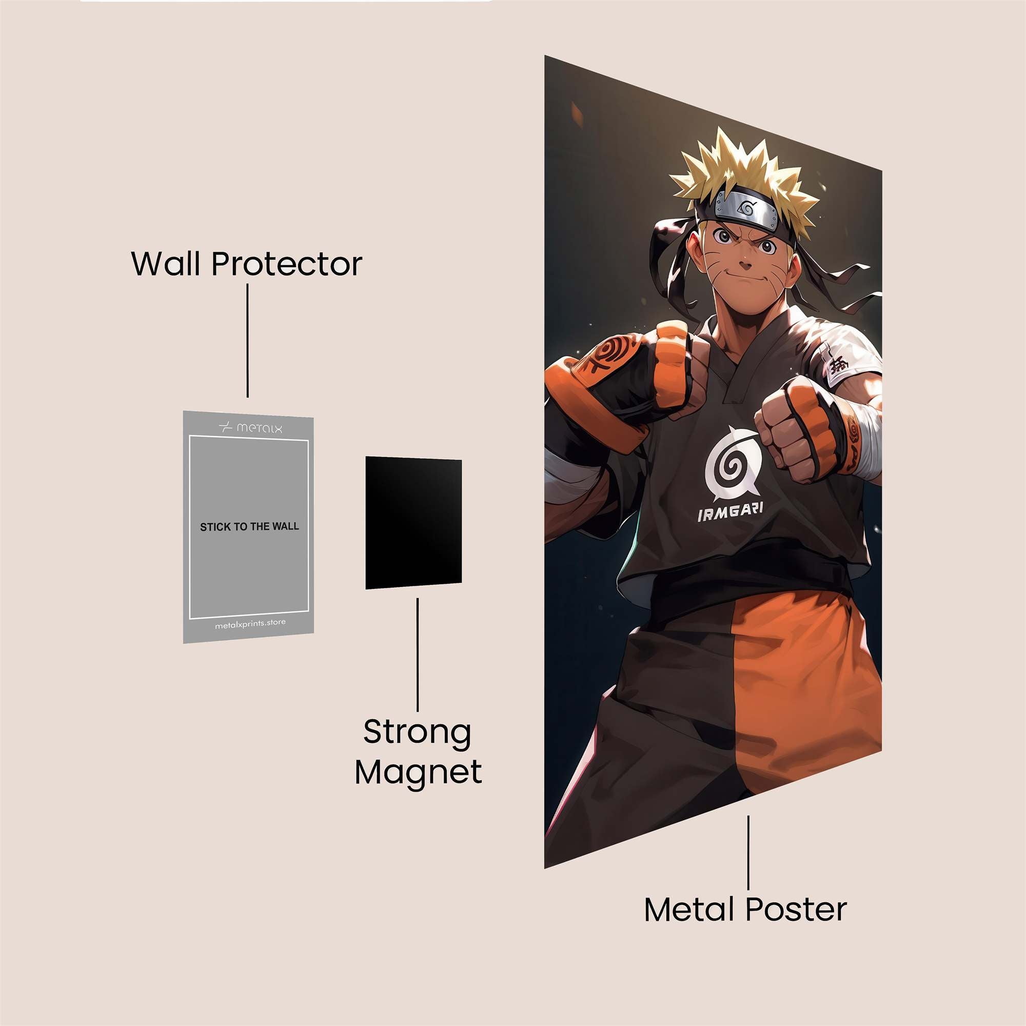 Naruto Dynamic Safe Wall Magnetic / M