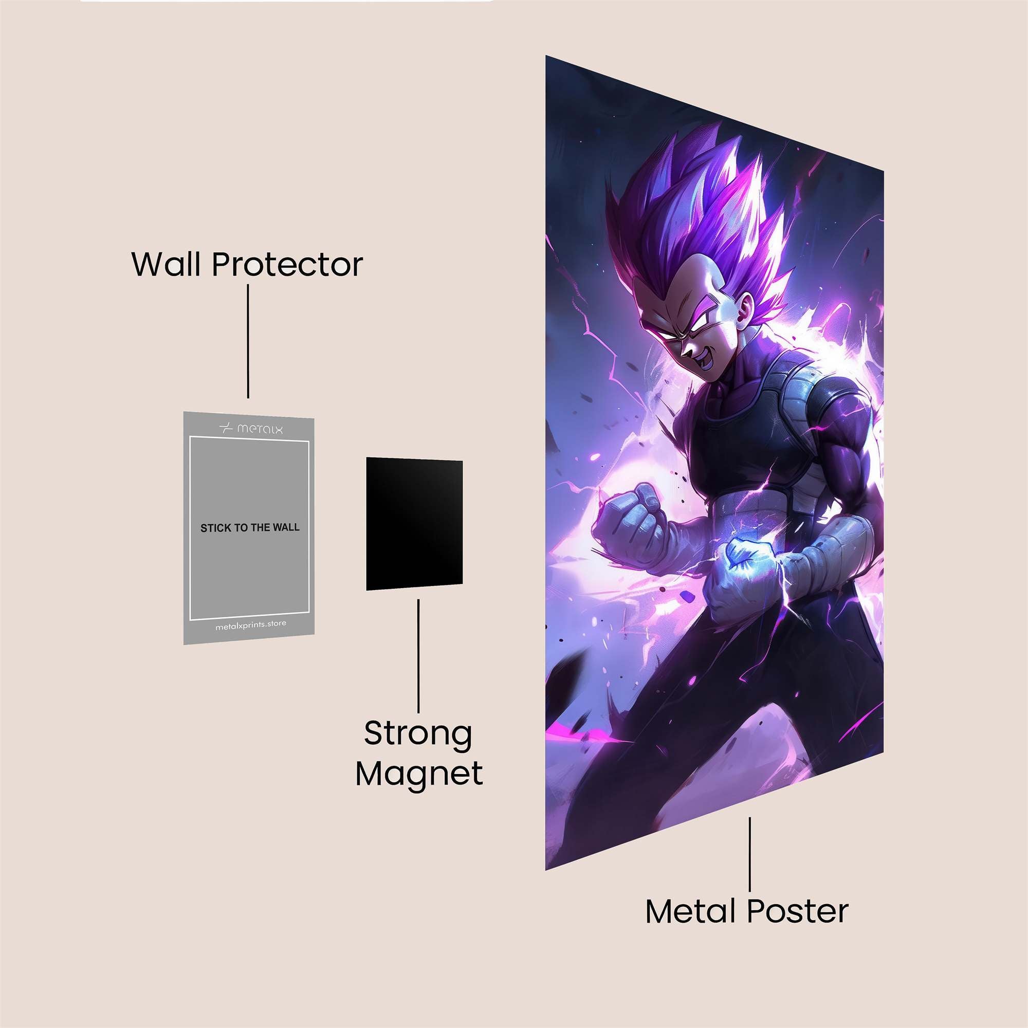Vegeta Surge Safe Wall Magnetic / M