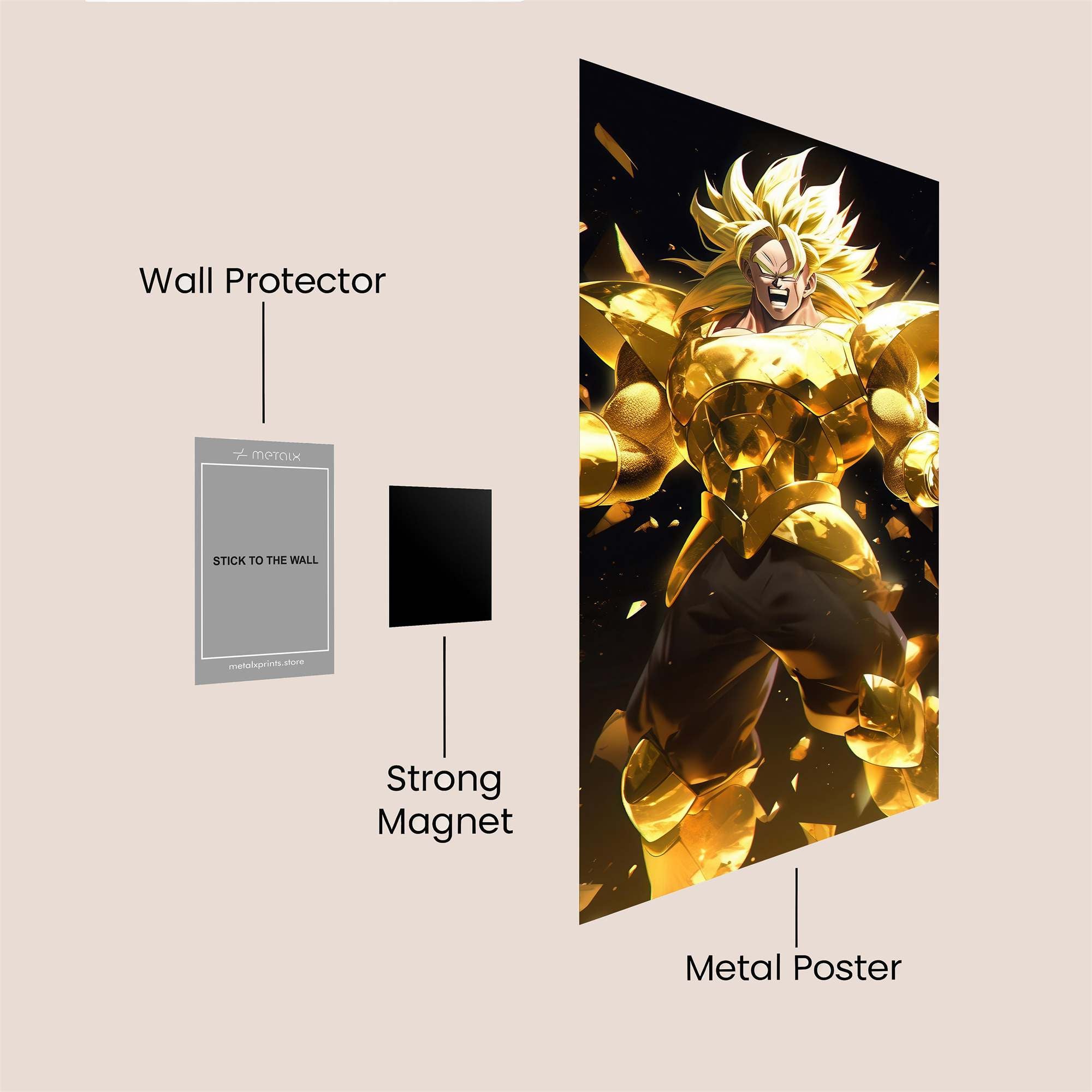 Broly Brilliance Safe Wall Magnetic / M