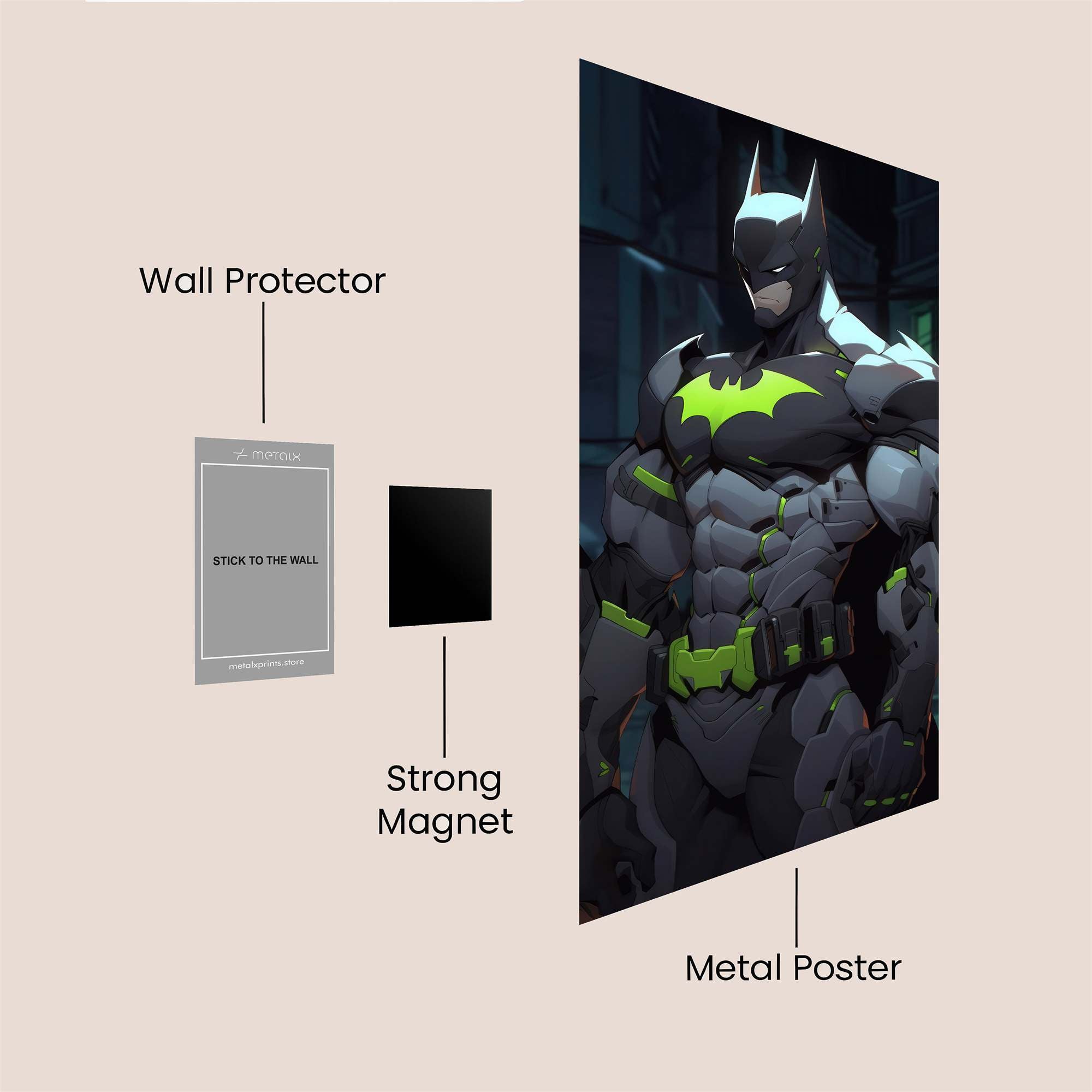 Batman Vigilance Safe Wall Magnetic / M