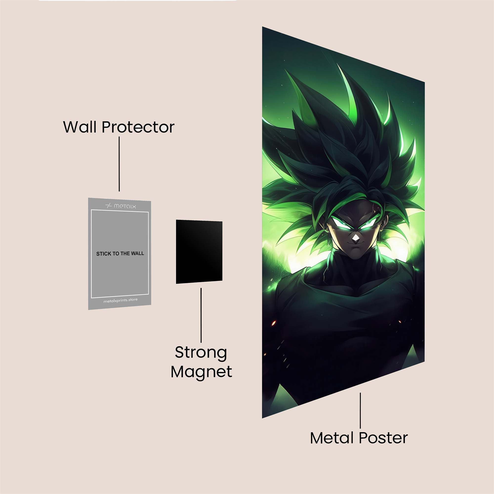 Luminescent Fury Safe Wall Magnetic / M