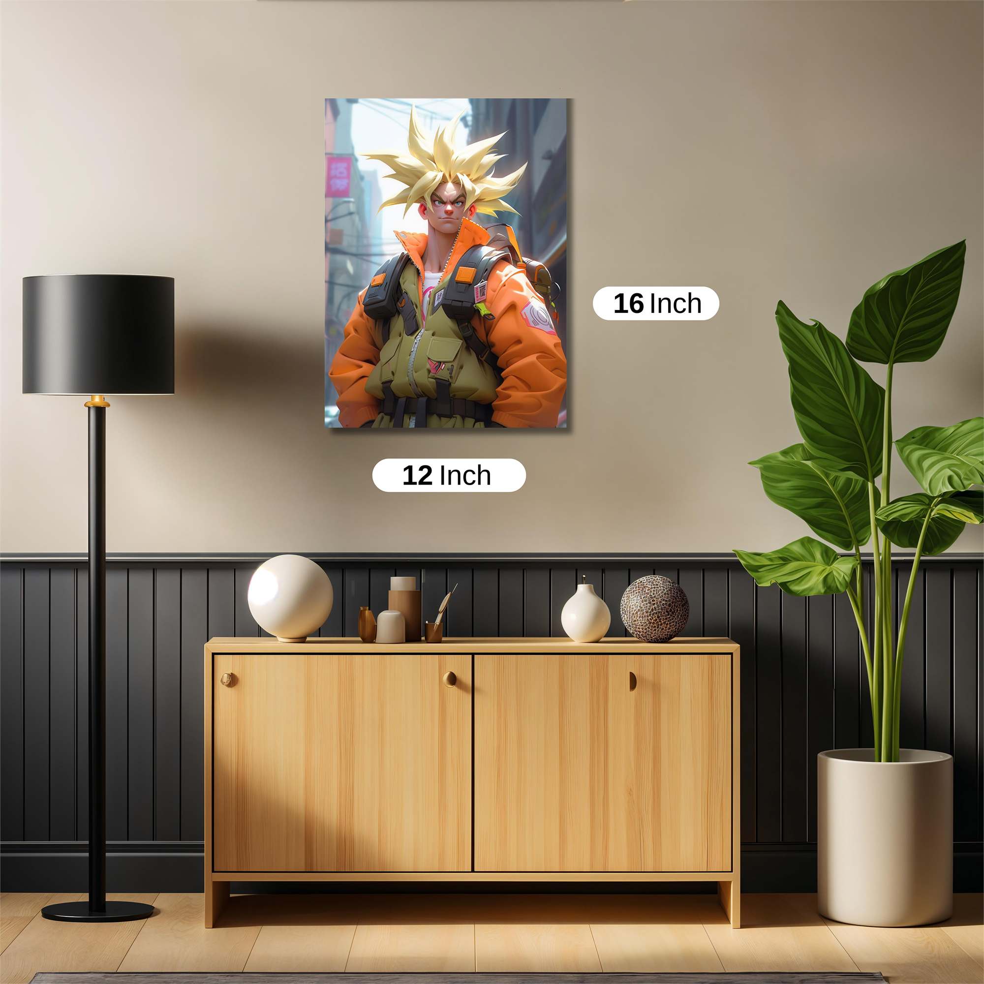 Saiyan Aura Safe Wall Magnetic / M