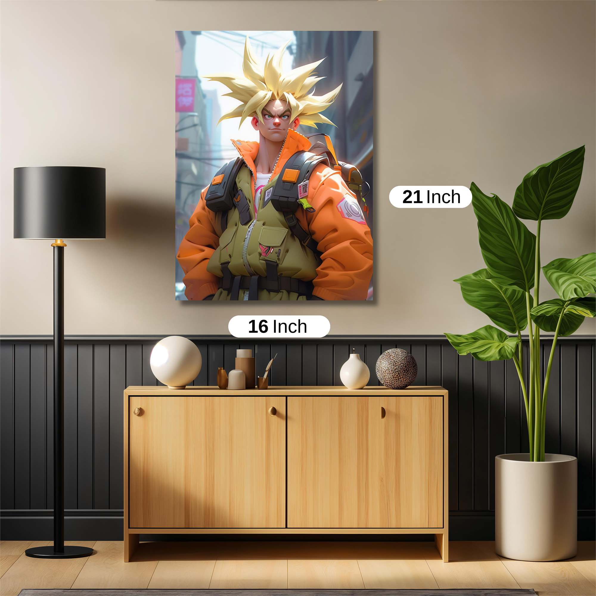 Saiyan Aura Safe Wall Magnetic / M