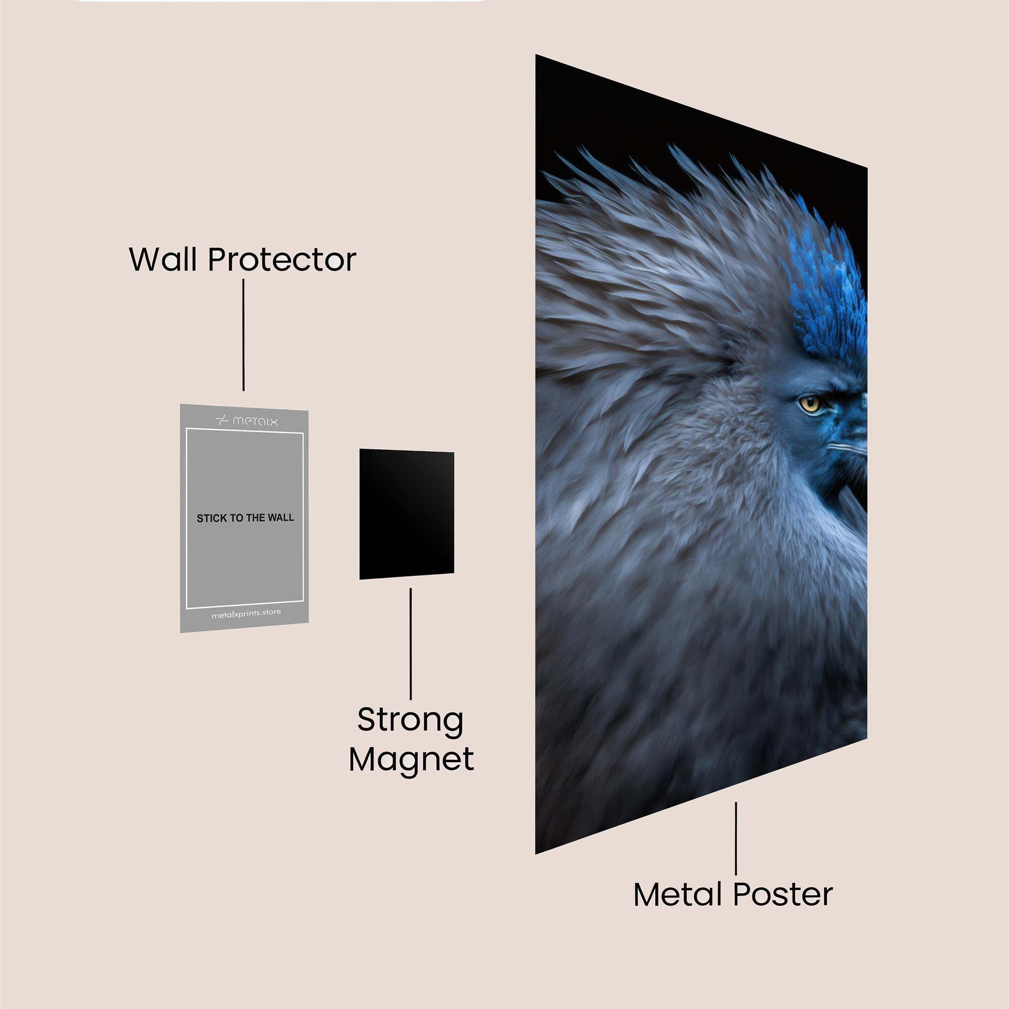 Plumed Majesty Safe Wall Magnetic / M