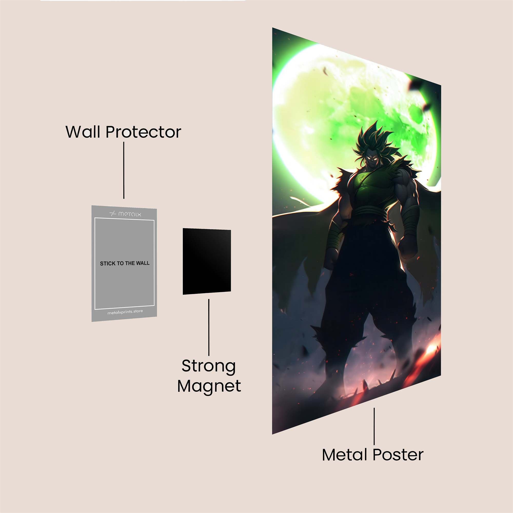 Broly Phantasm Safe Wall Magnetic / M