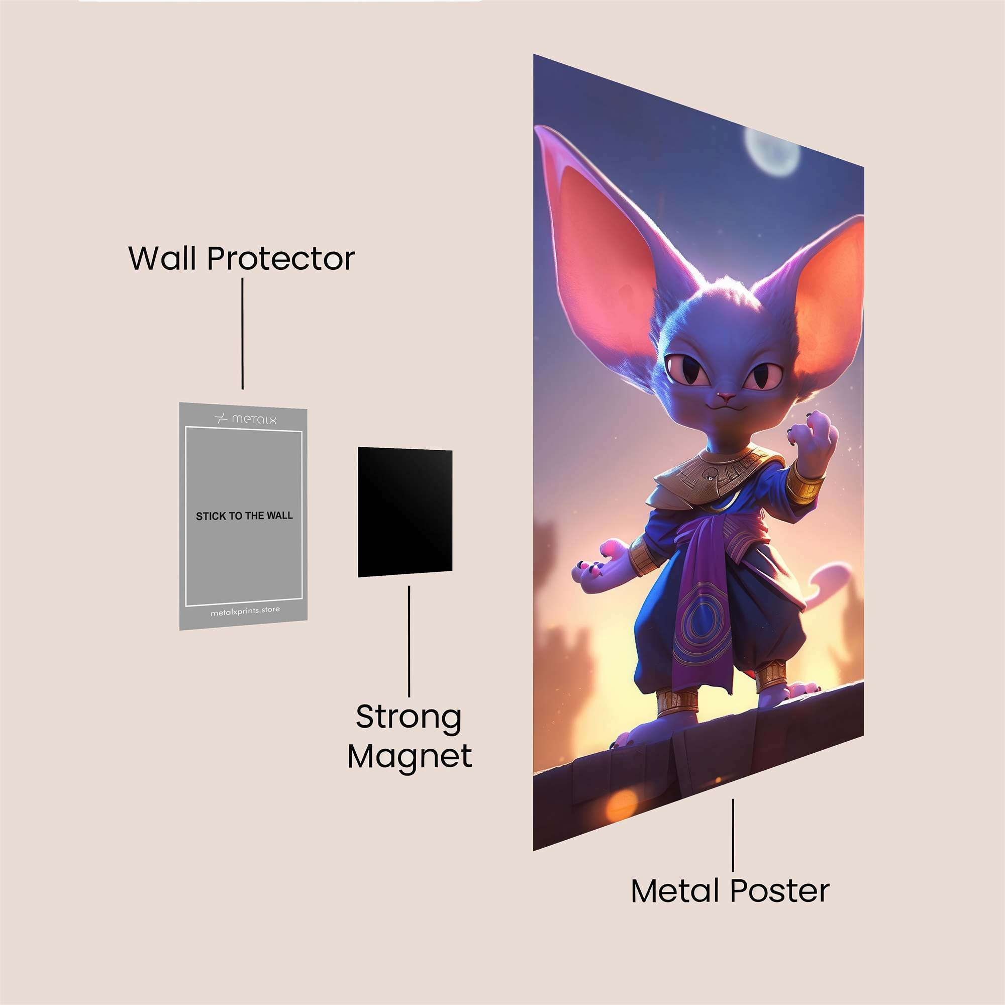 Feline Enigma Safe Wall Magnetic / M