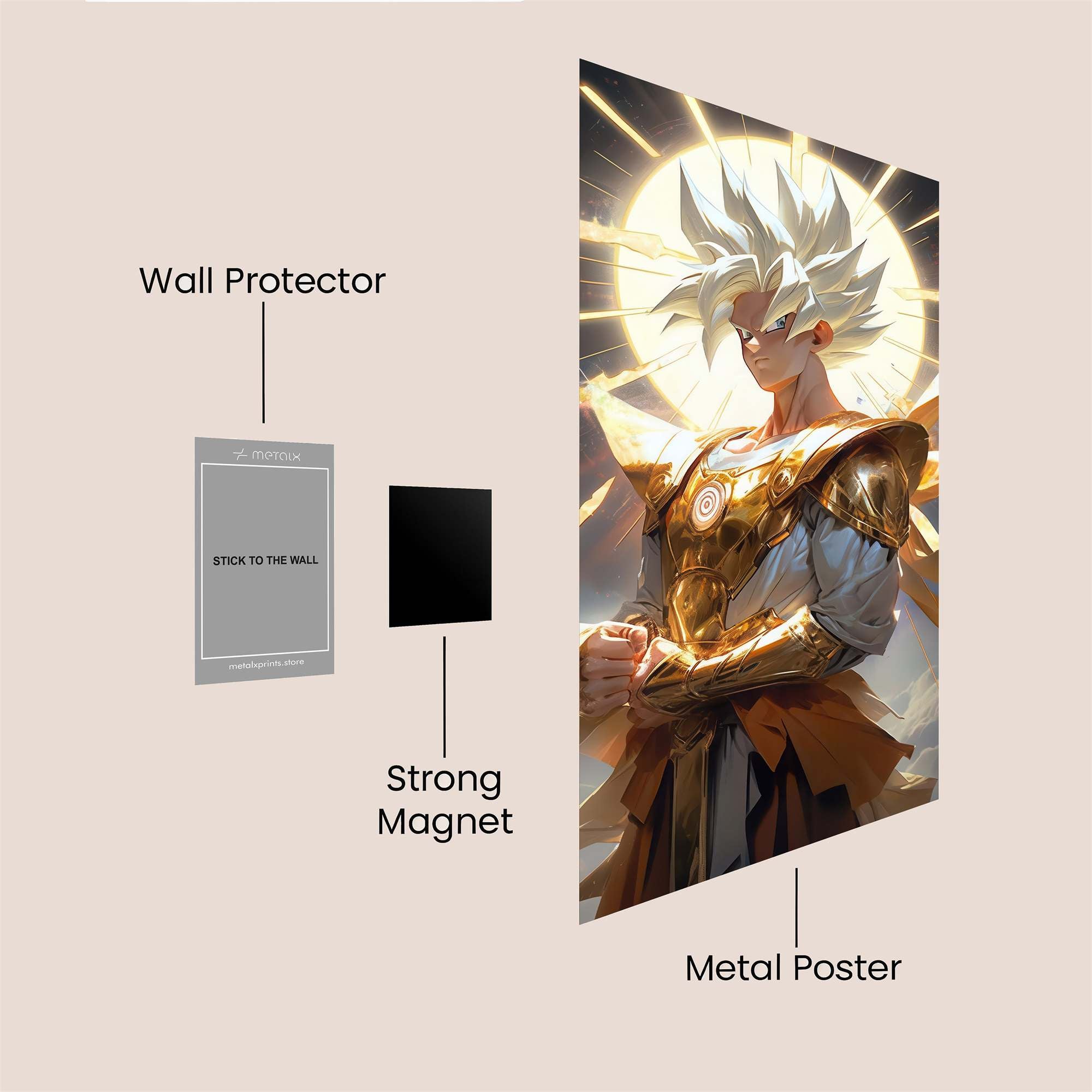 Radiant Warrior Safe Wall Magnetic / M