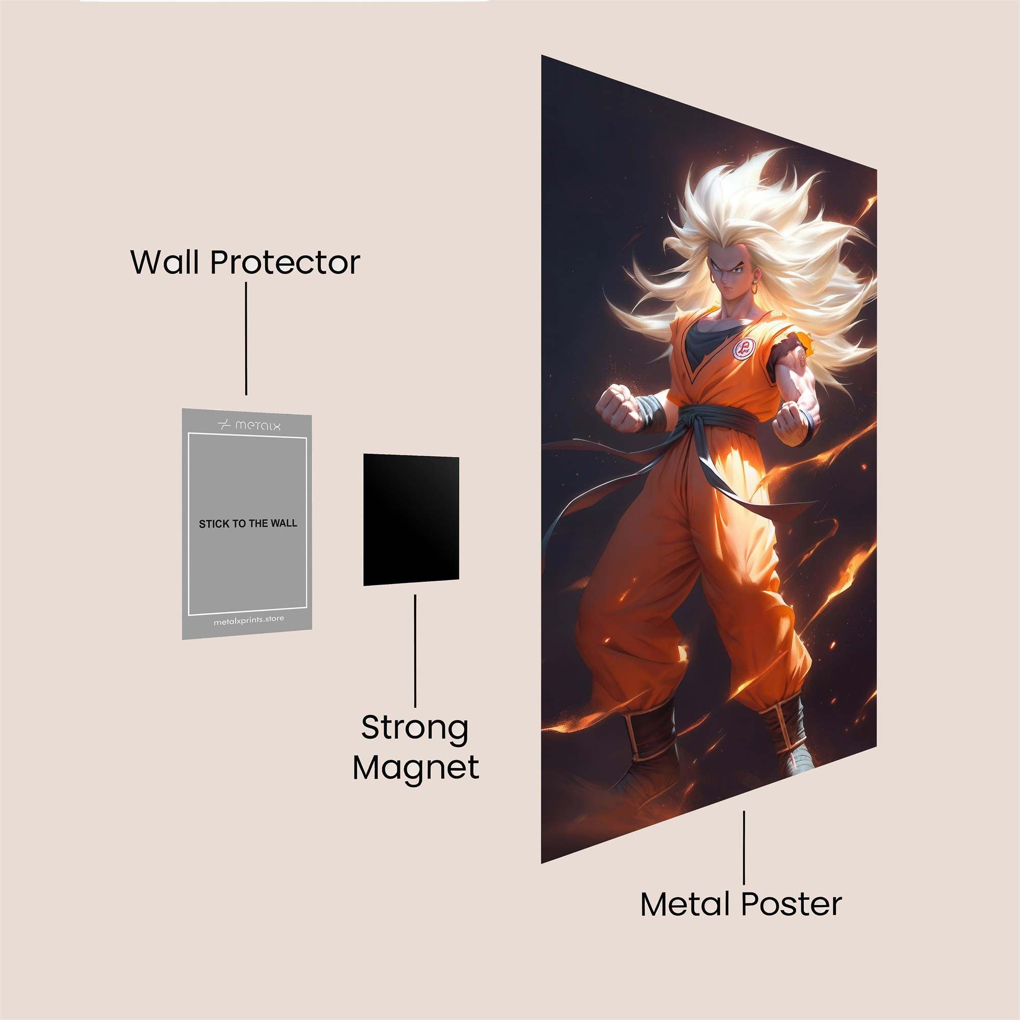Goku Blaze Safe Wall Magnetic / M