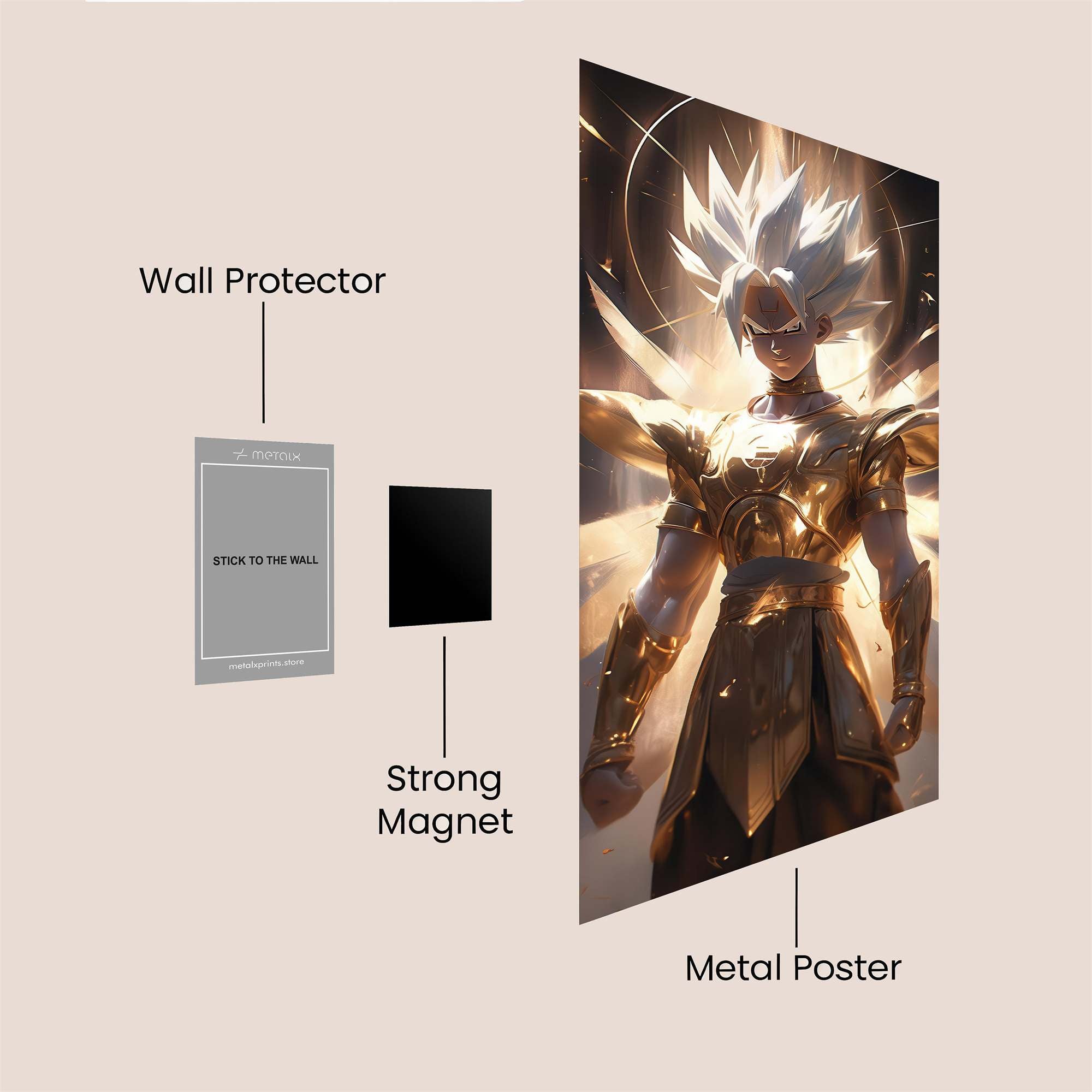 Saiyan Radiance Safe Wall Magnetic / M