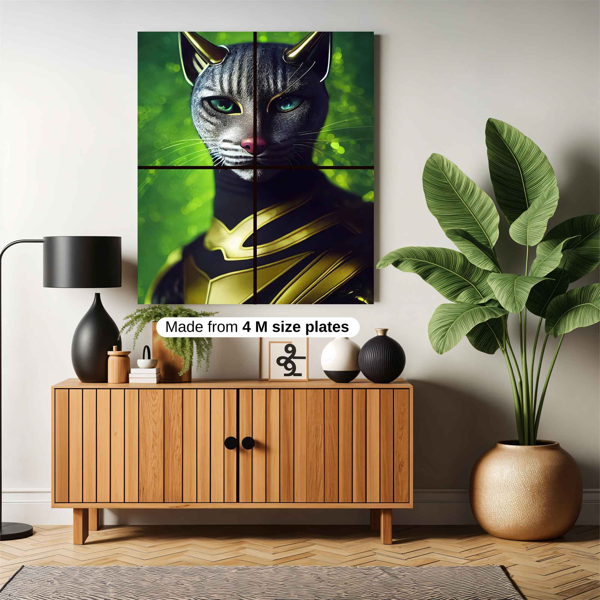 Feline Sentinel Safe Wall Magnetic / M