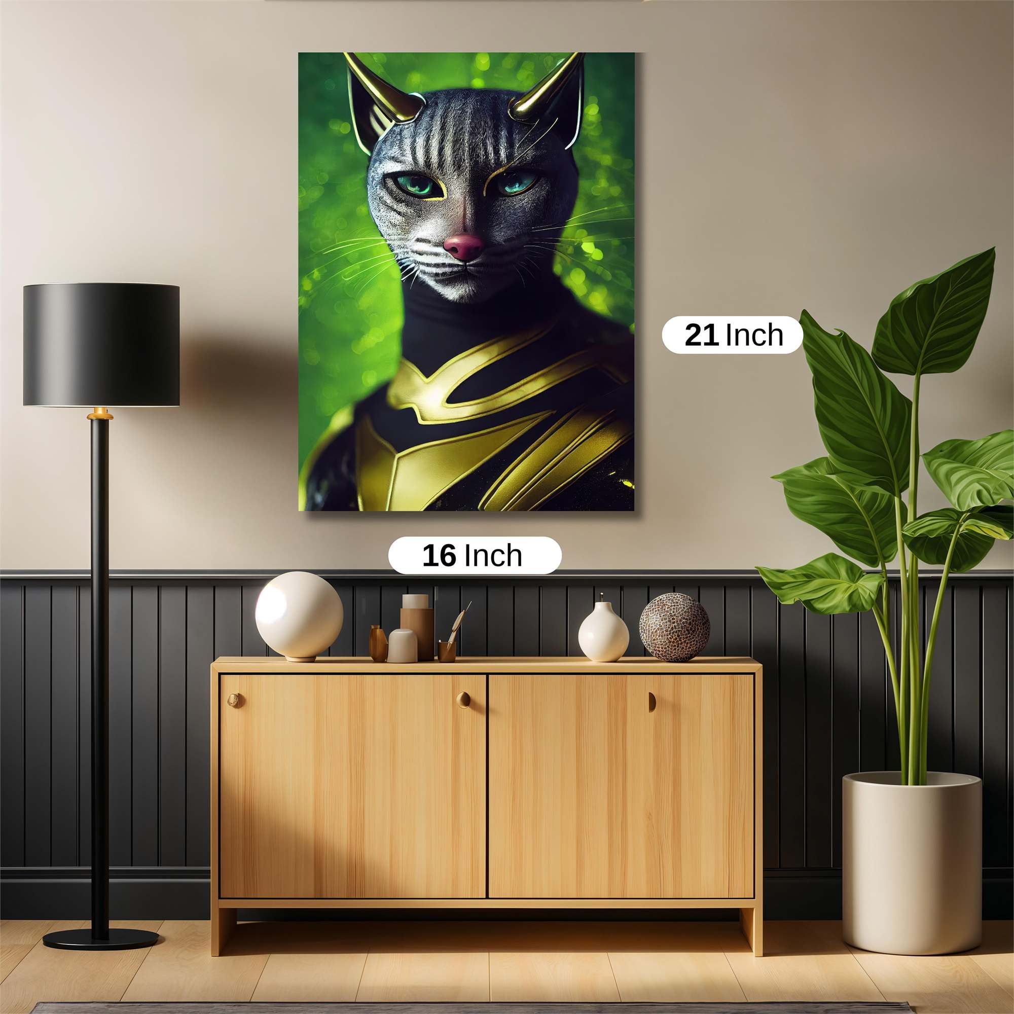 Feline Sentinel Safe Wall Magnetic / M