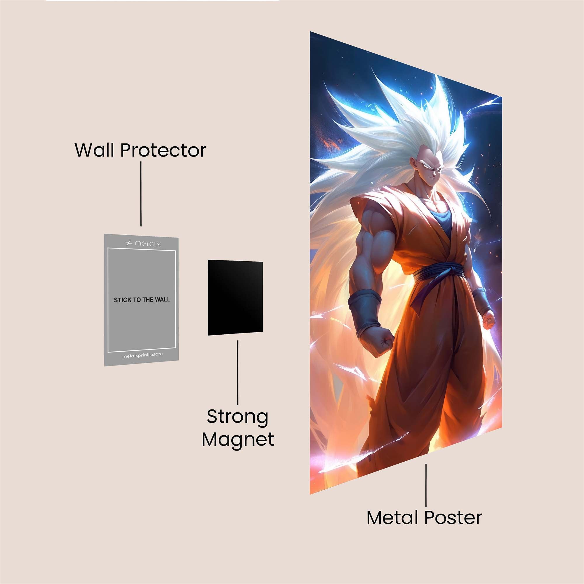Saiyan Ascendance Safe Wall Magnetic / M