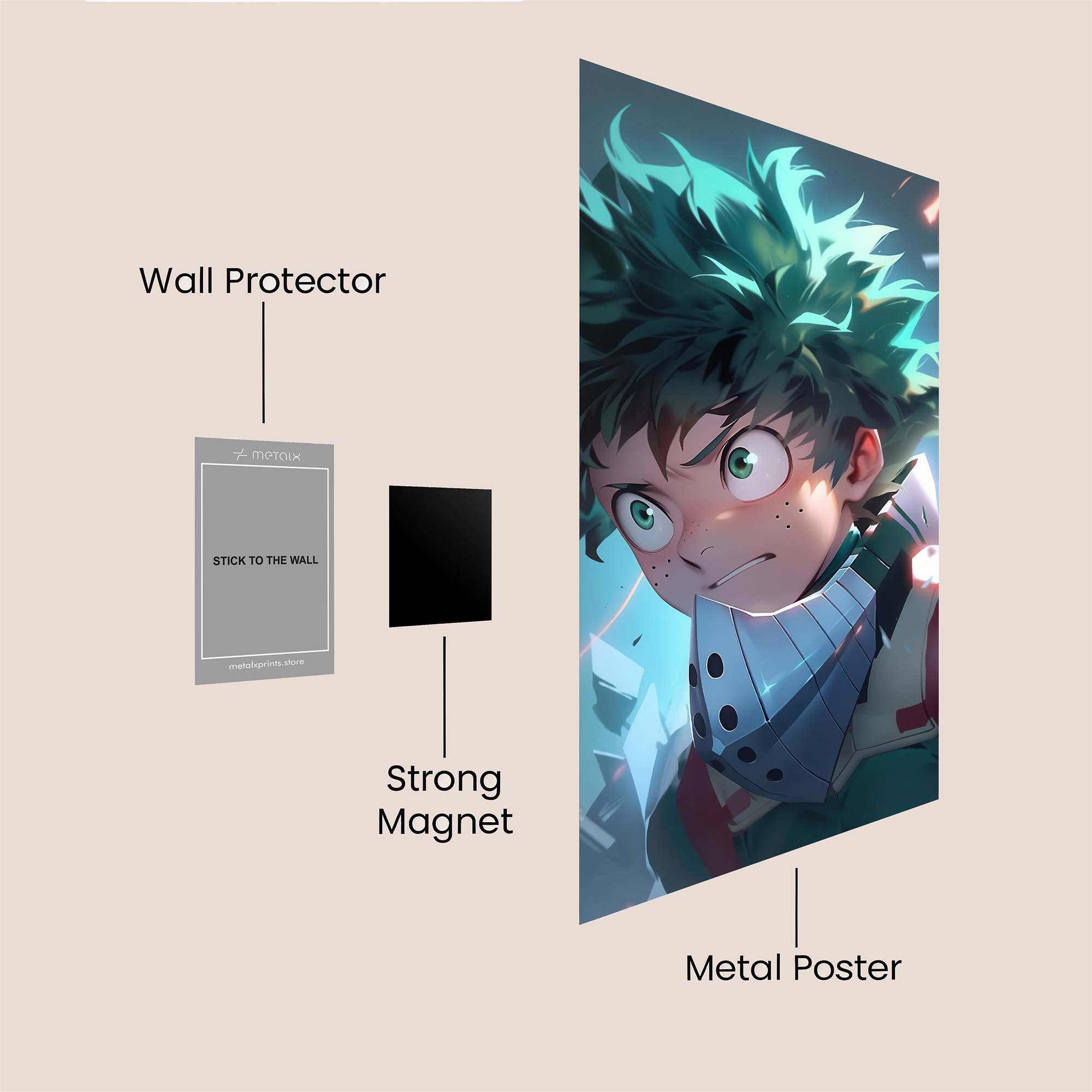 Deku Determination Safe Wall Magnetic / M