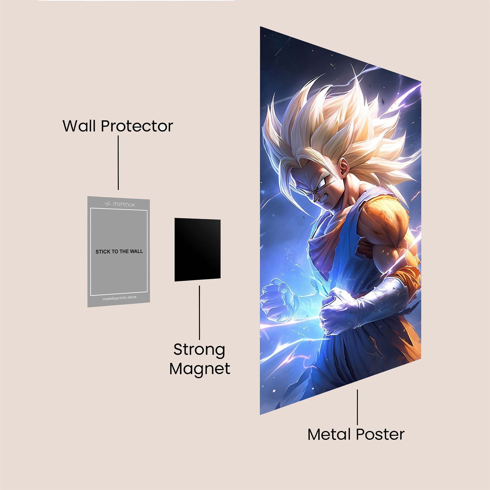 Saiyan Surge Safe Wall Magnetic / M