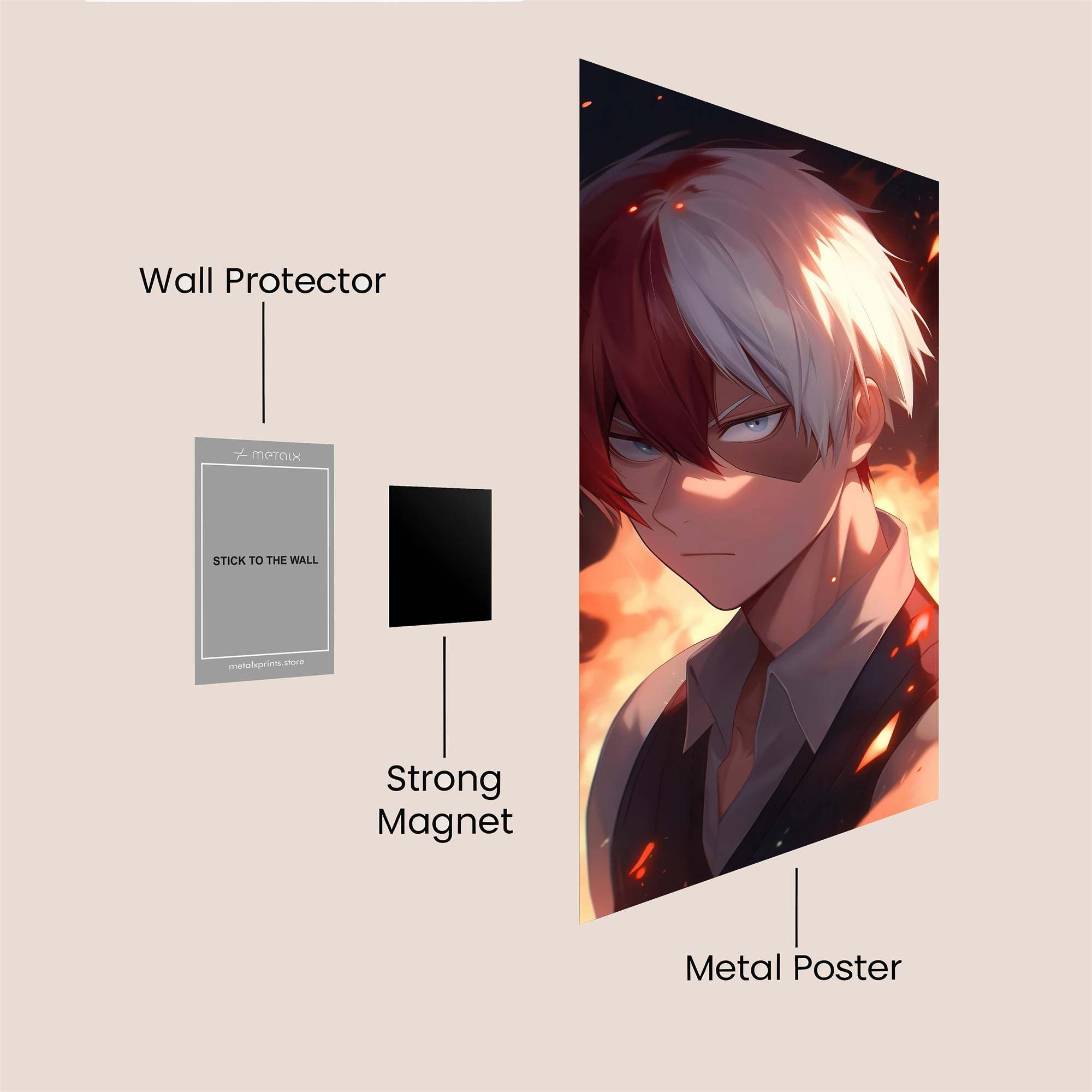 Todoroki Inferno Safe Wall Magnetic / M