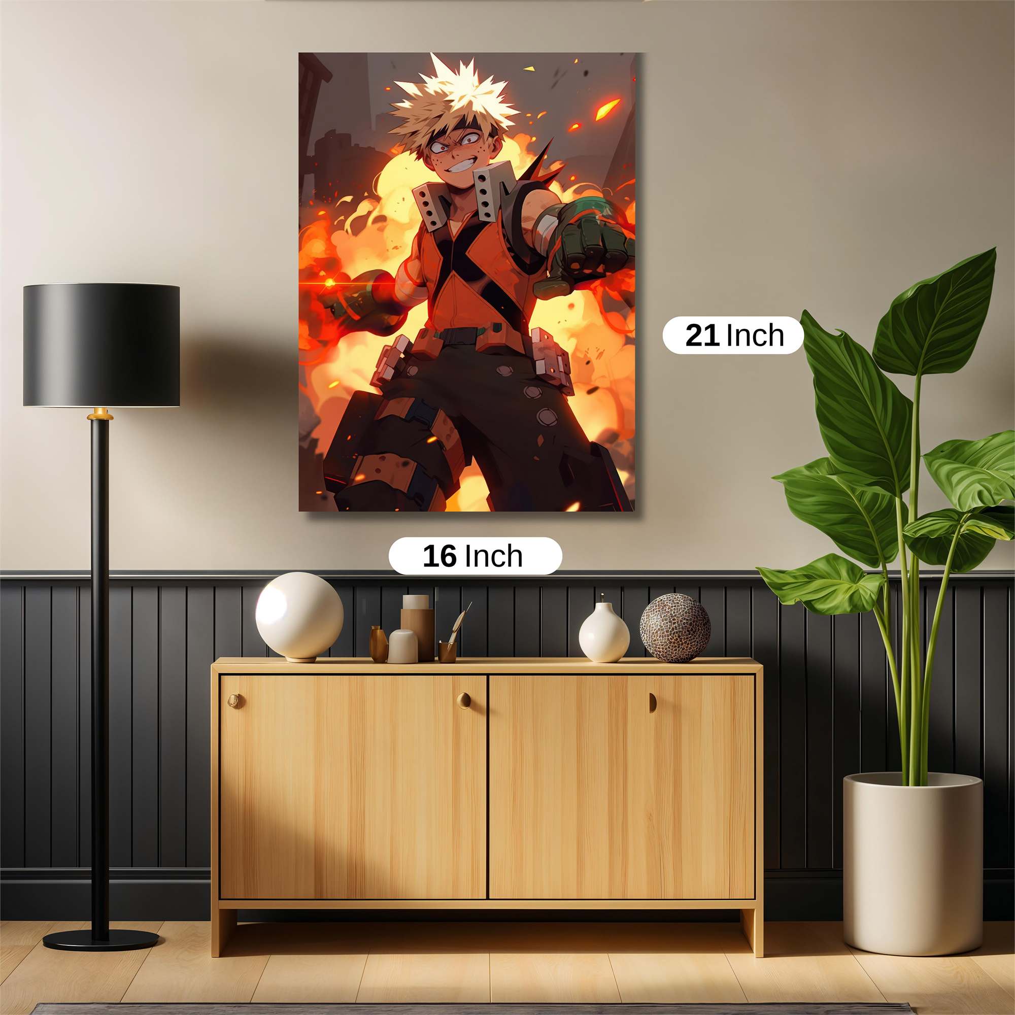 Bakugo Blaze Safe Wall Magnetic / M