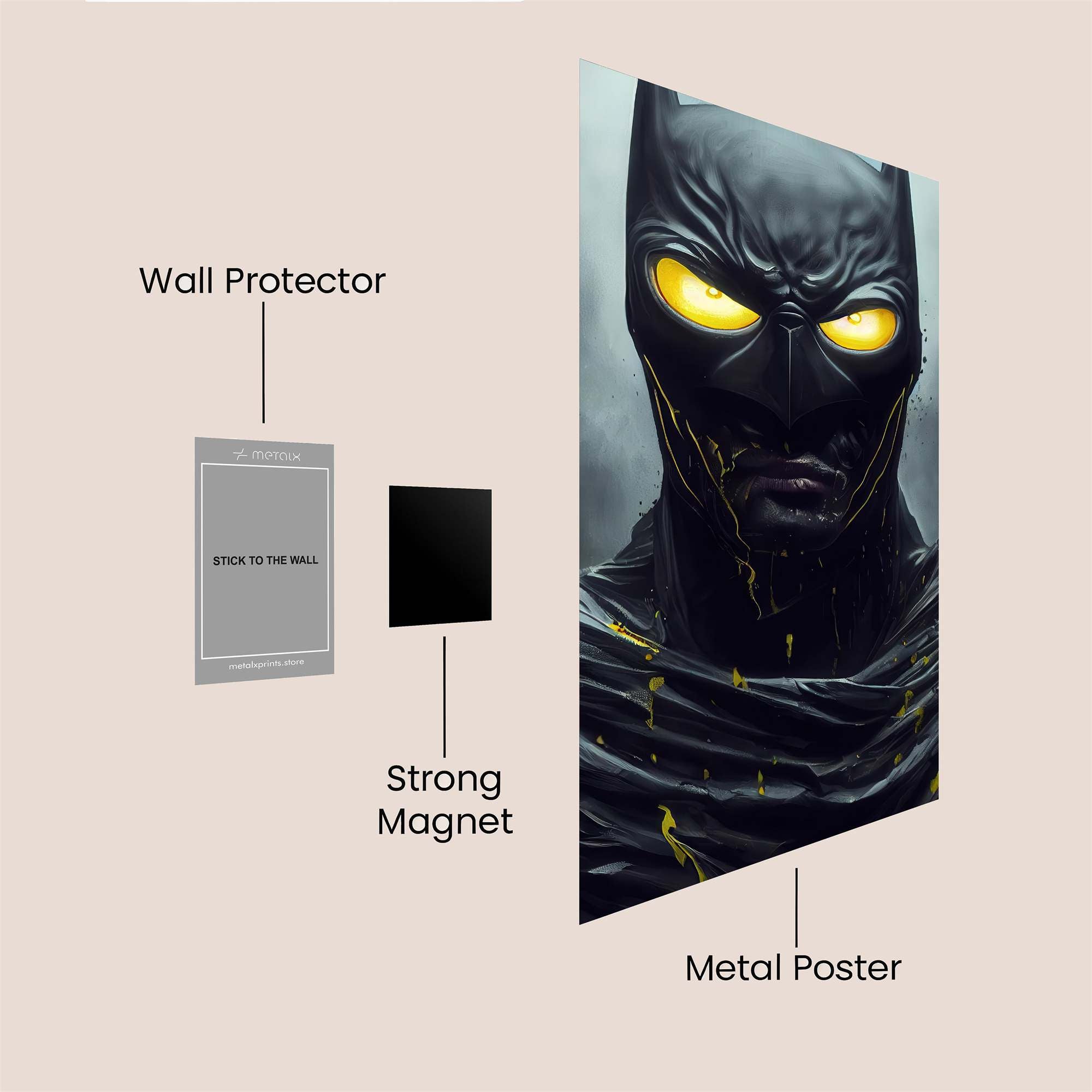 Batman Vigilance Safe Wall Magnetic / M