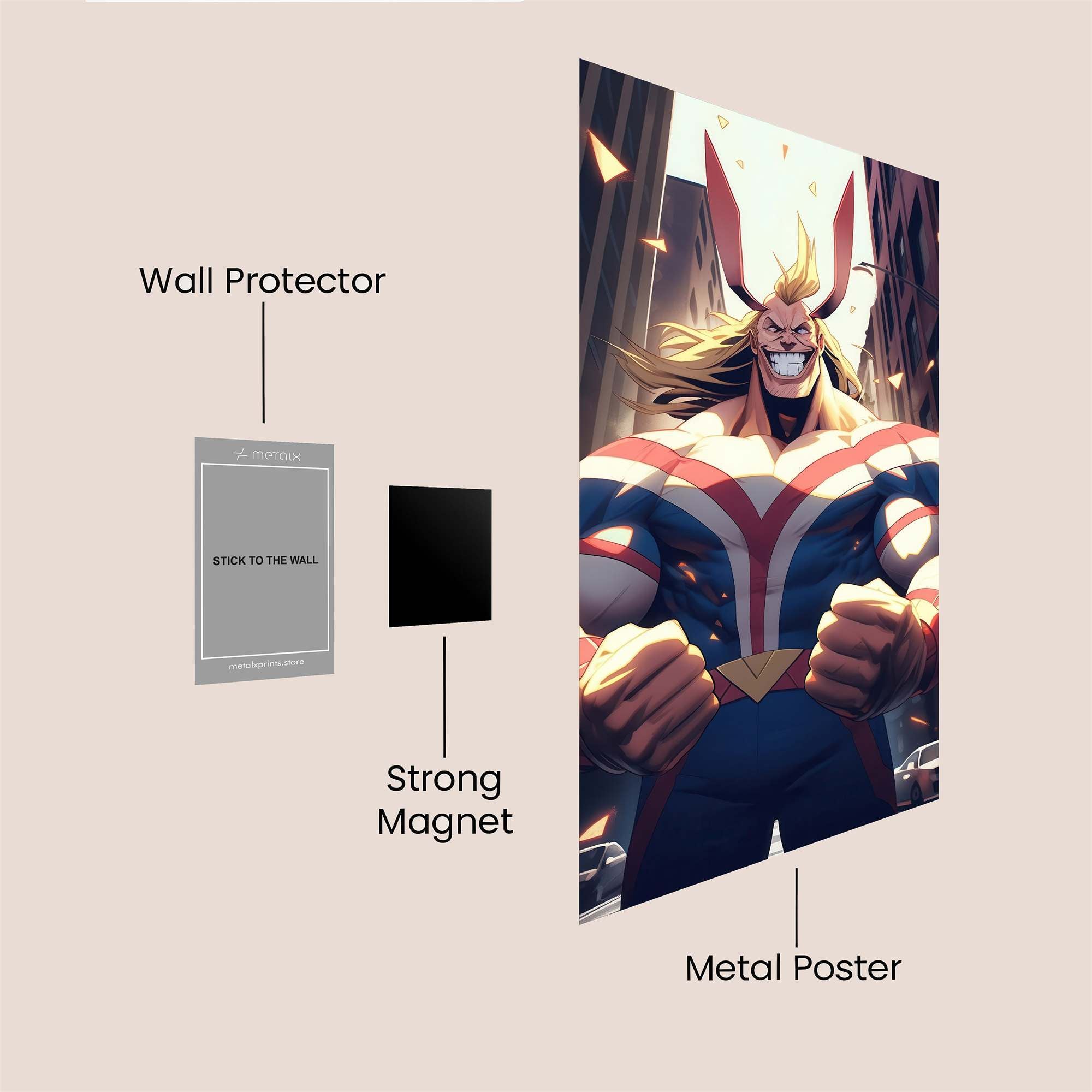 All Might Triumph Safe Wall Magnetic / M