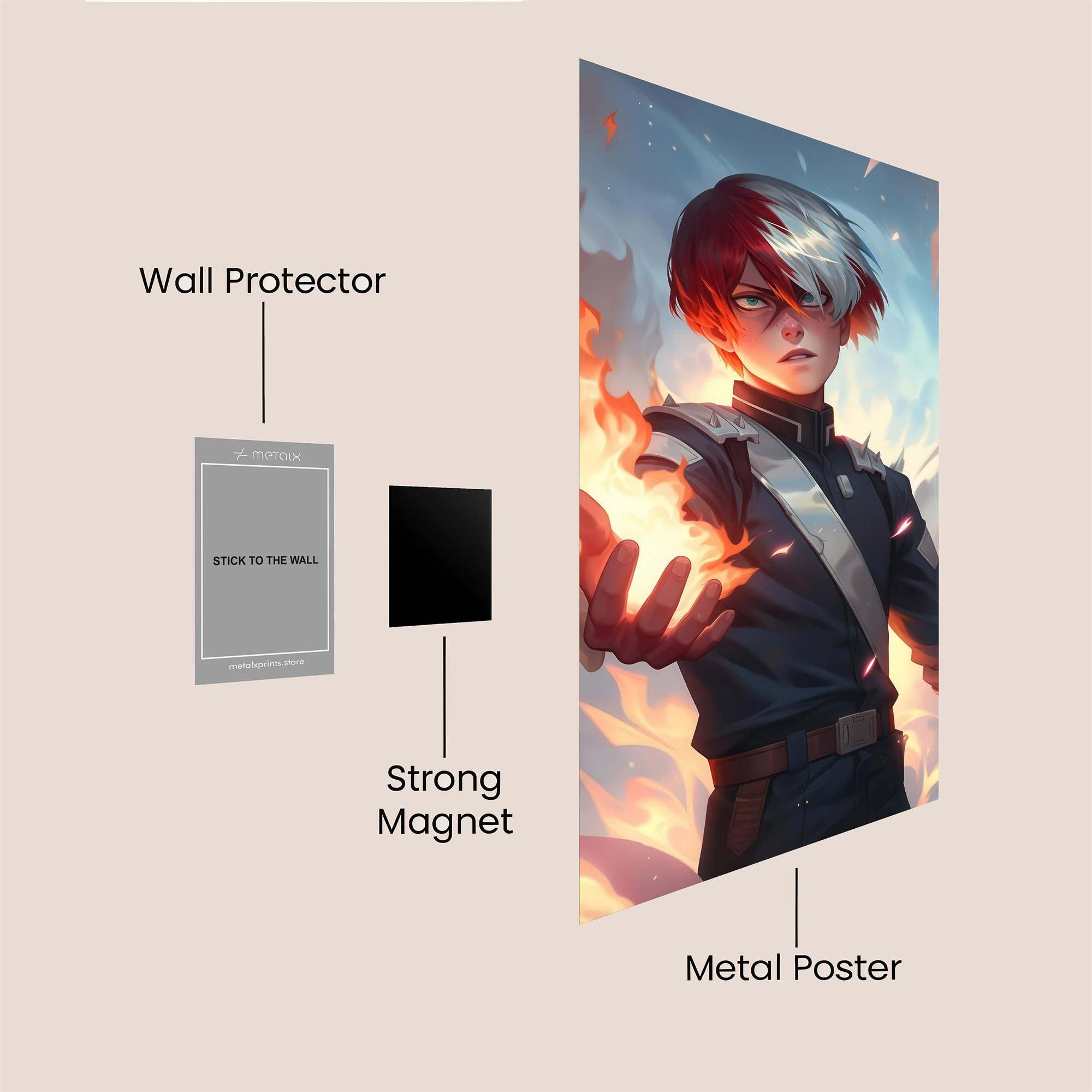 Elemental Blaze Safe Wall Magnetic / M