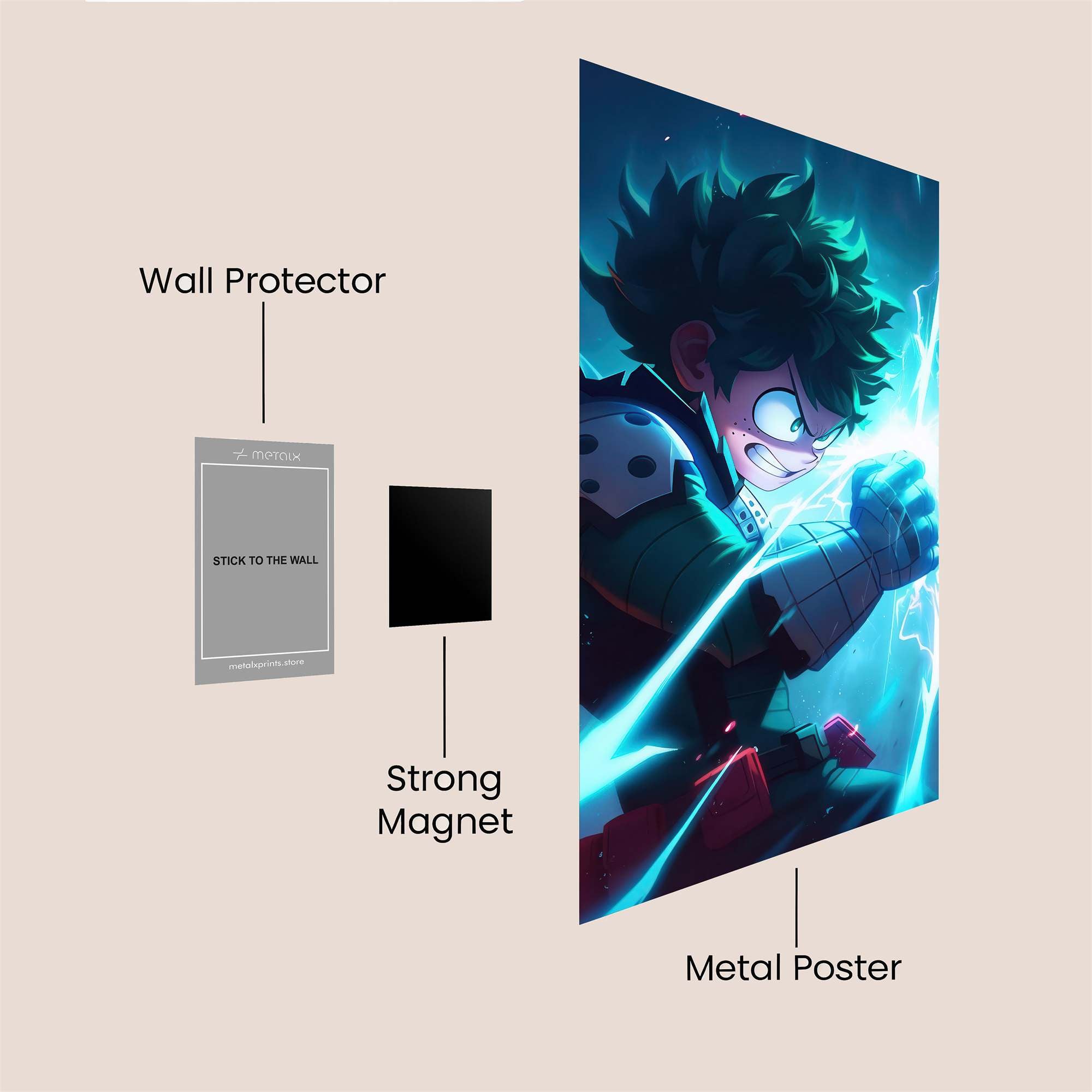 Deku Determination Safe Wall Magnetic / M
