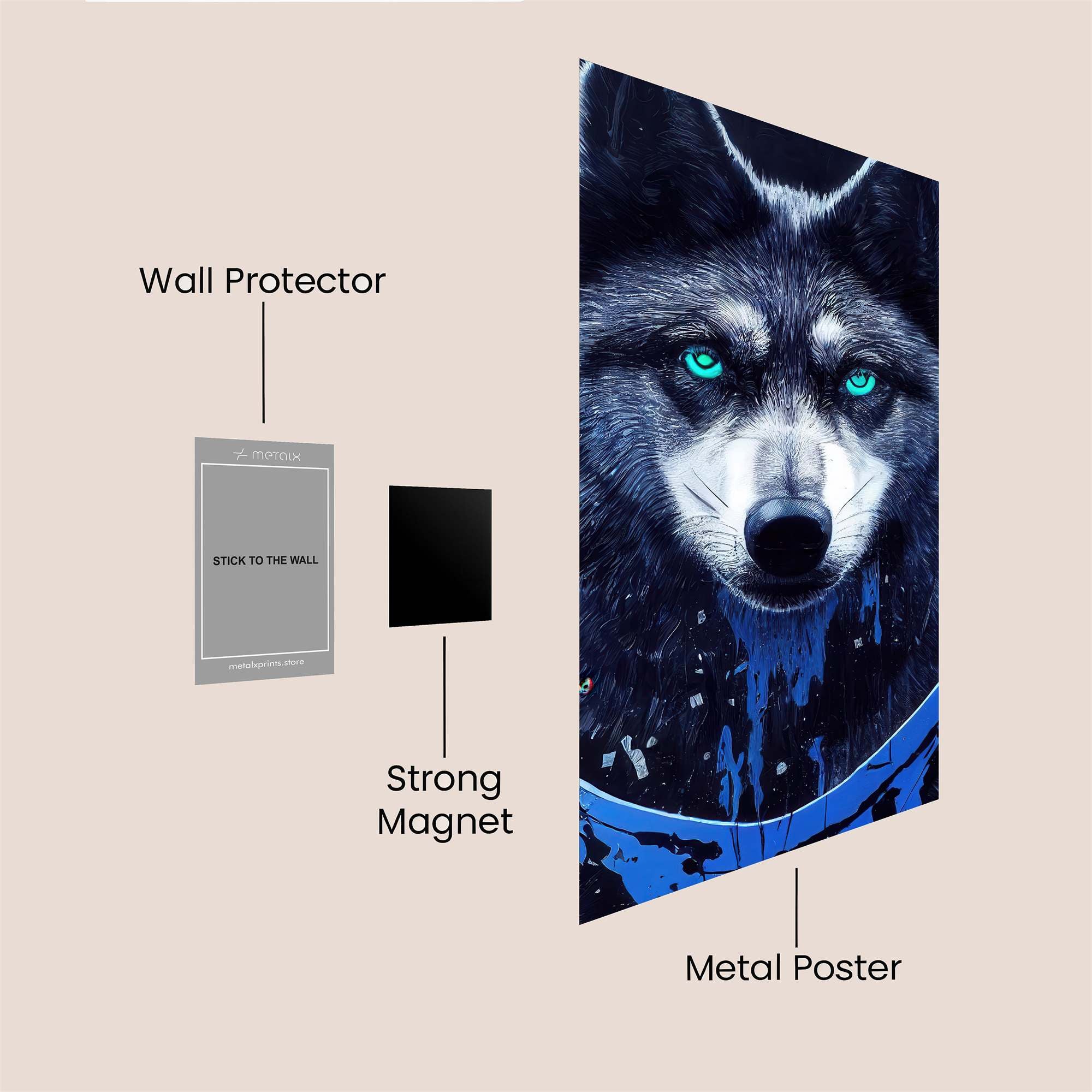 Luminous Stare Safe Wall Magnetic / M