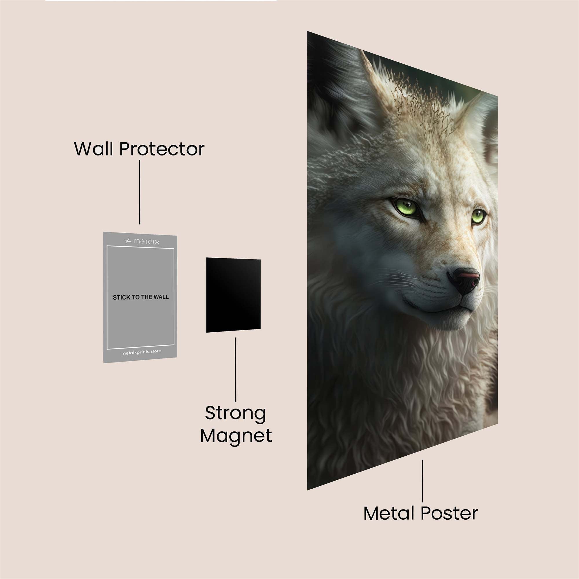 Lupine Serenity Safe Wall Magnetic / M