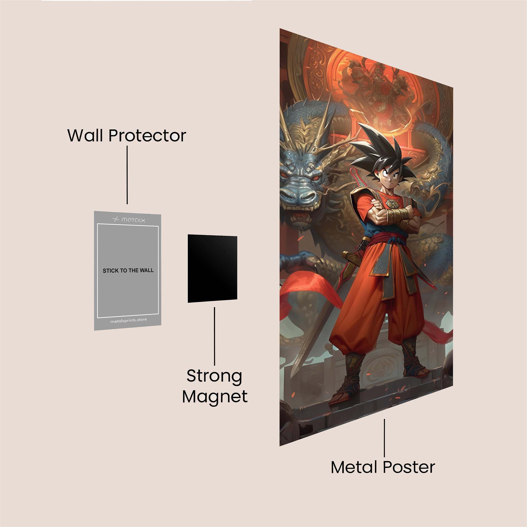 Goku Radiance Safe Wall Magnetic / M