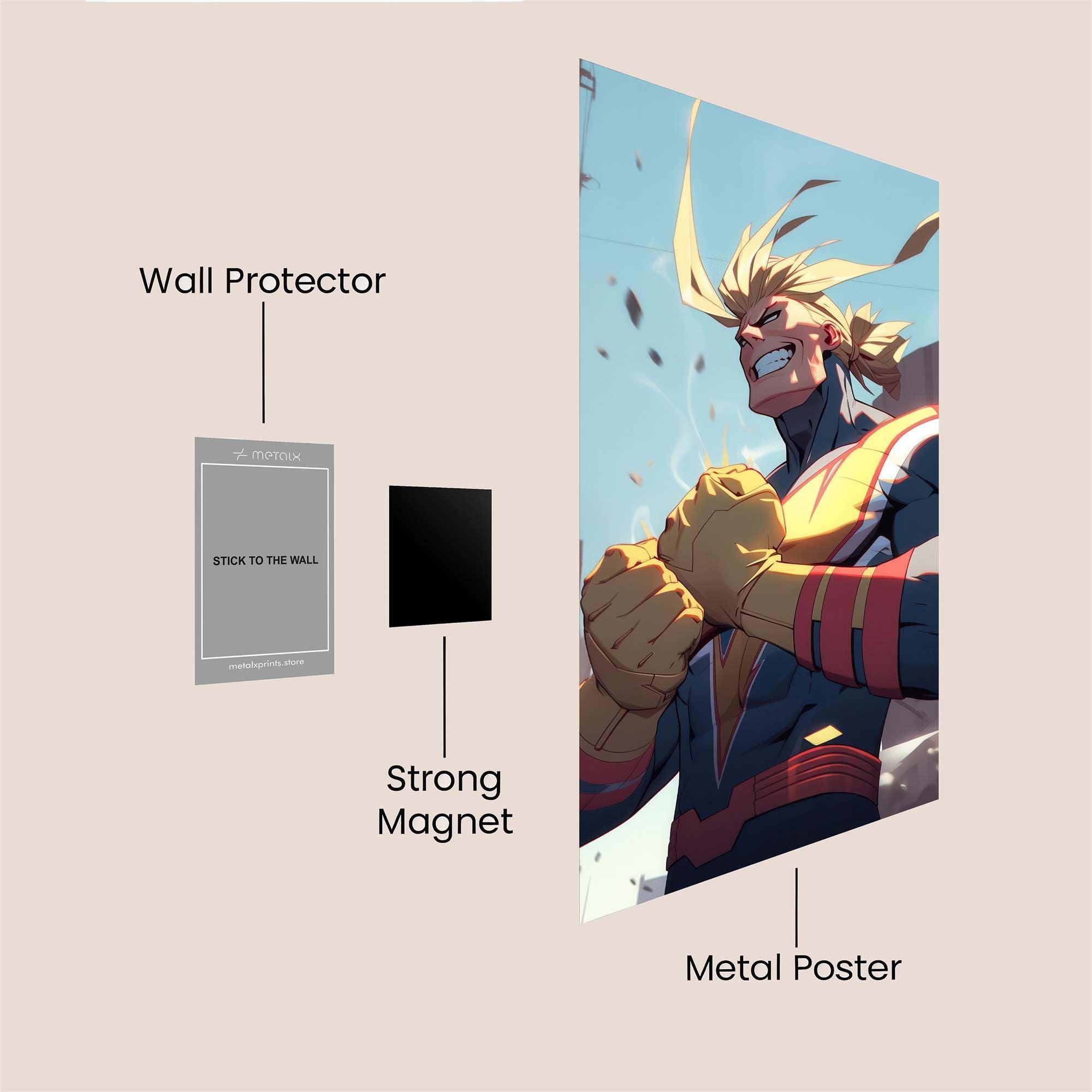 All Might Triumph Safe Wall Magnetic / M