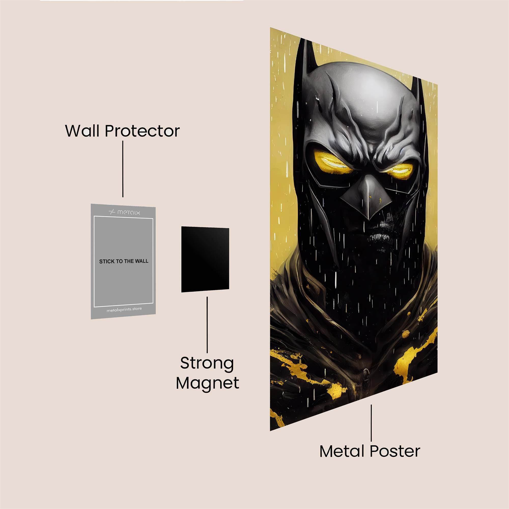 Batman Ascendant Safe Wall Magnetic / M