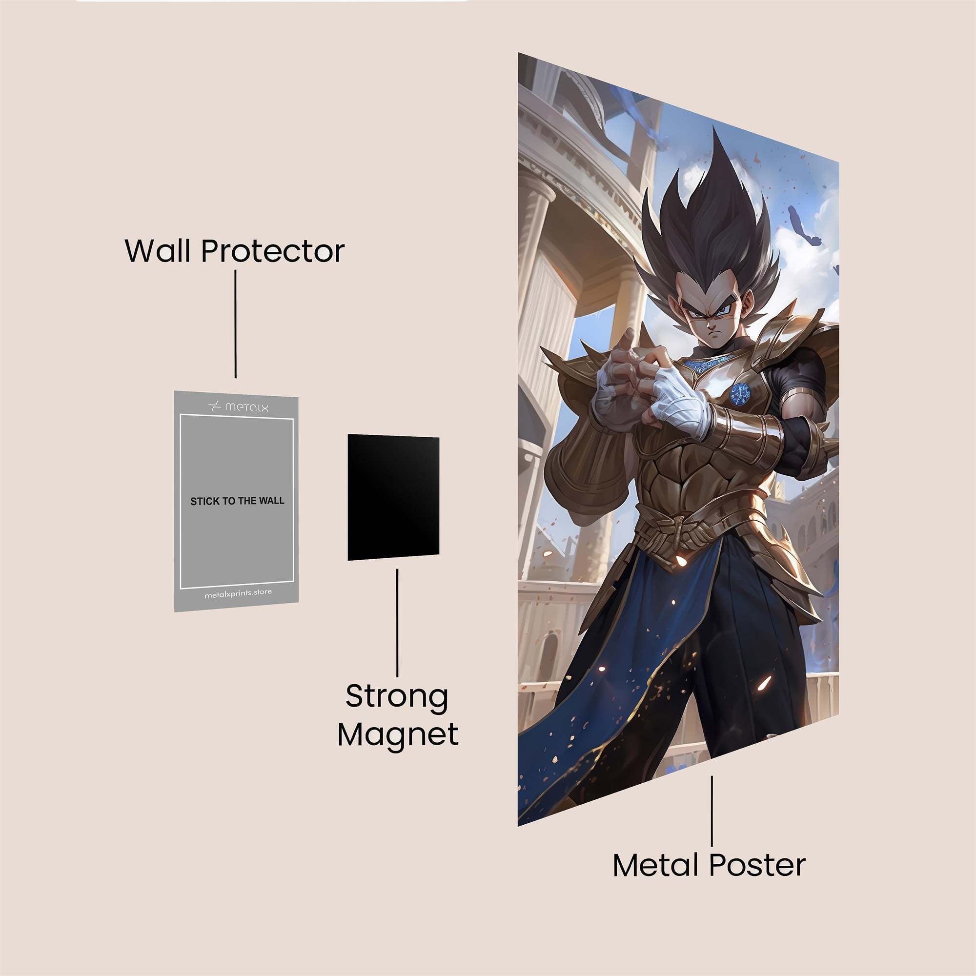 Vegeta Majesty Safe Wall Magnetic / M