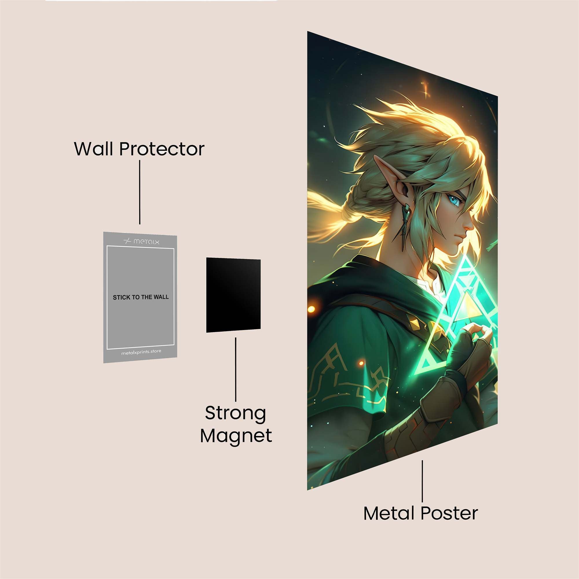 Link Luminescence Safe Wall Magnetic / M