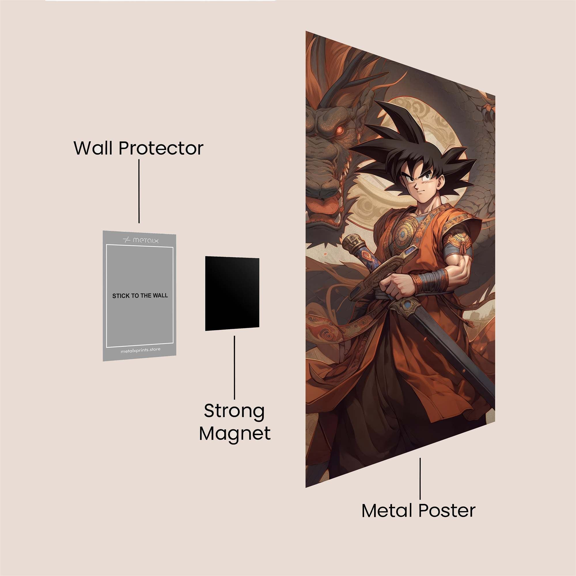Goku Valor Safe Wall Magnetic / M