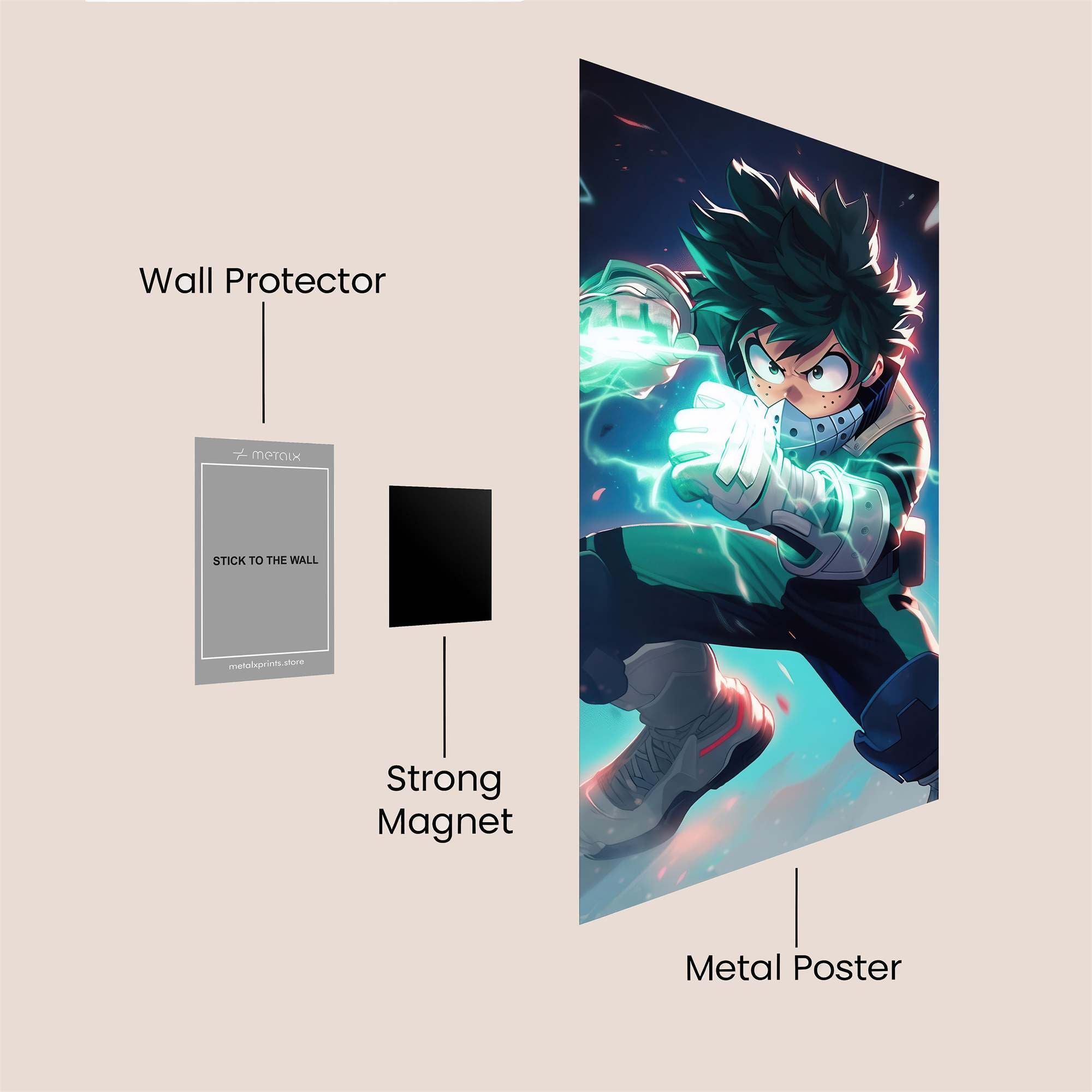 Midoriya Charge Safe Wall Magnetic / M