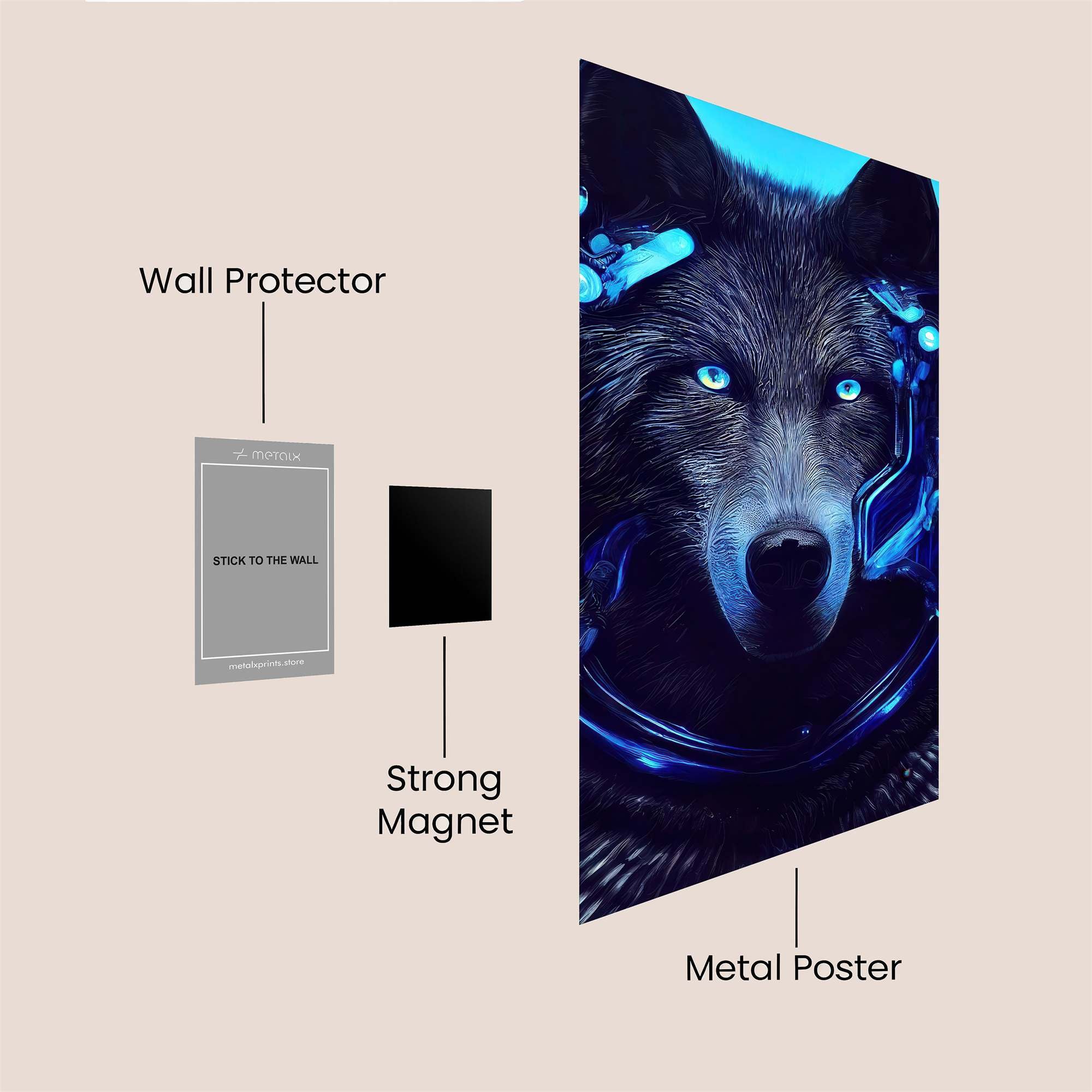 Cyborg Howl Safe Wall Magnetic / M