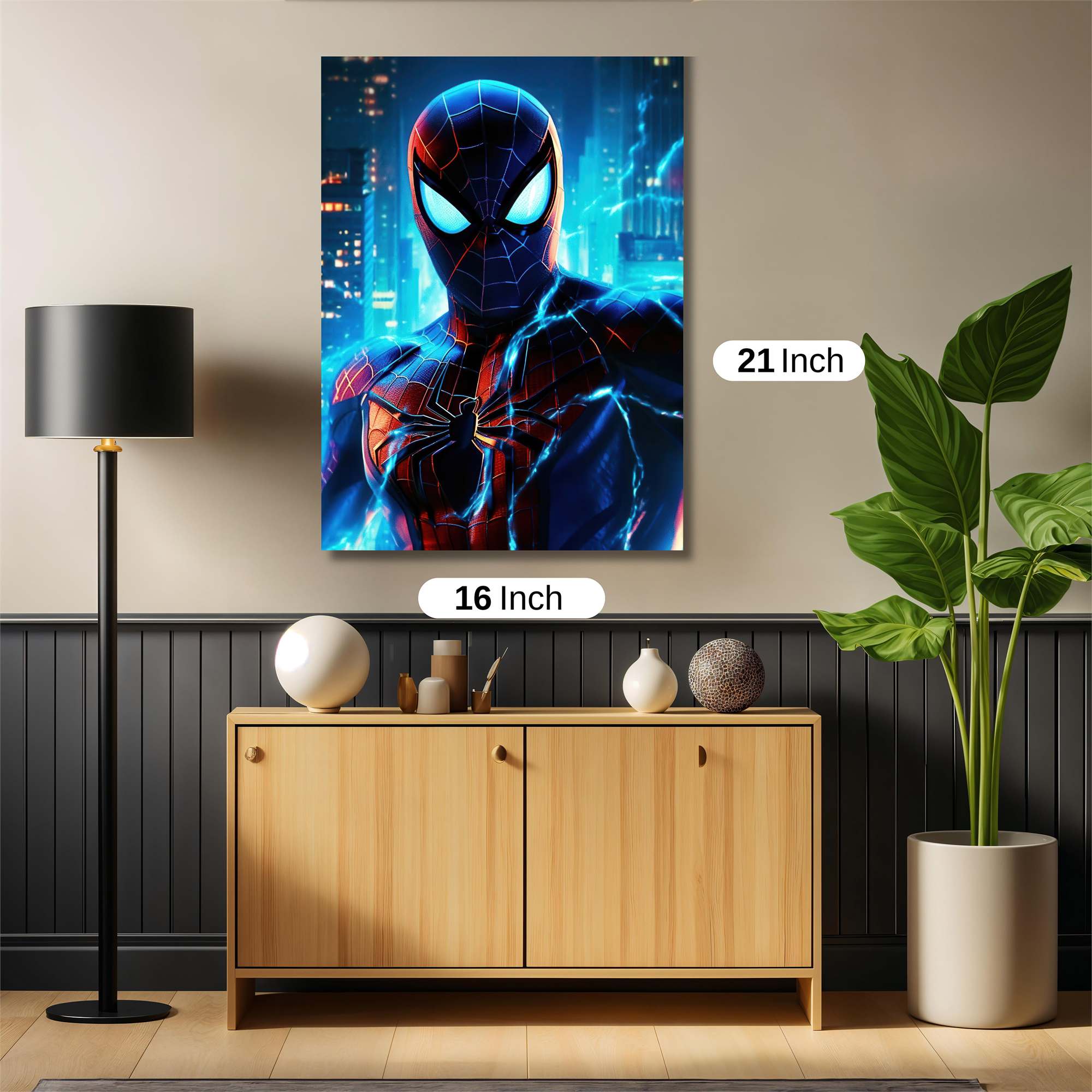 Spider-Man Luminescence Safe Wall Magnetic / M