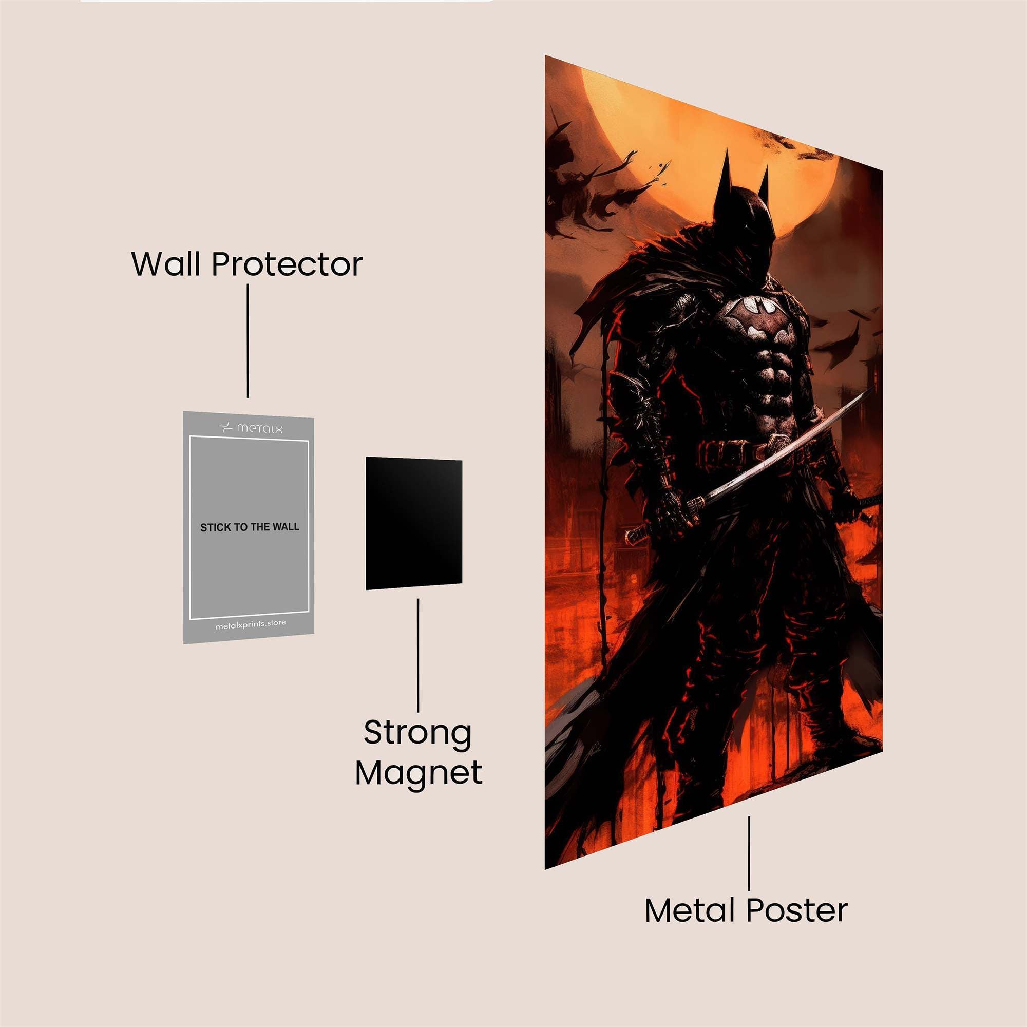 Batman Ascendant Safe Wall Magnetic / M