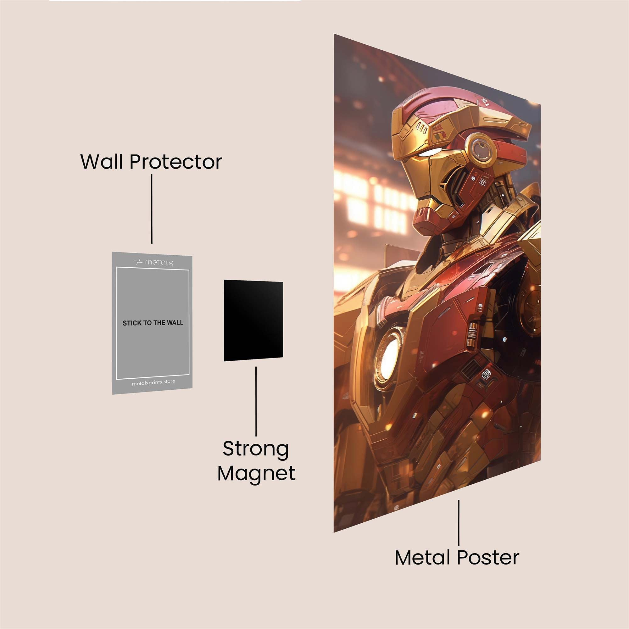 Ironman Illuminate Safe Wall Magnetic / M