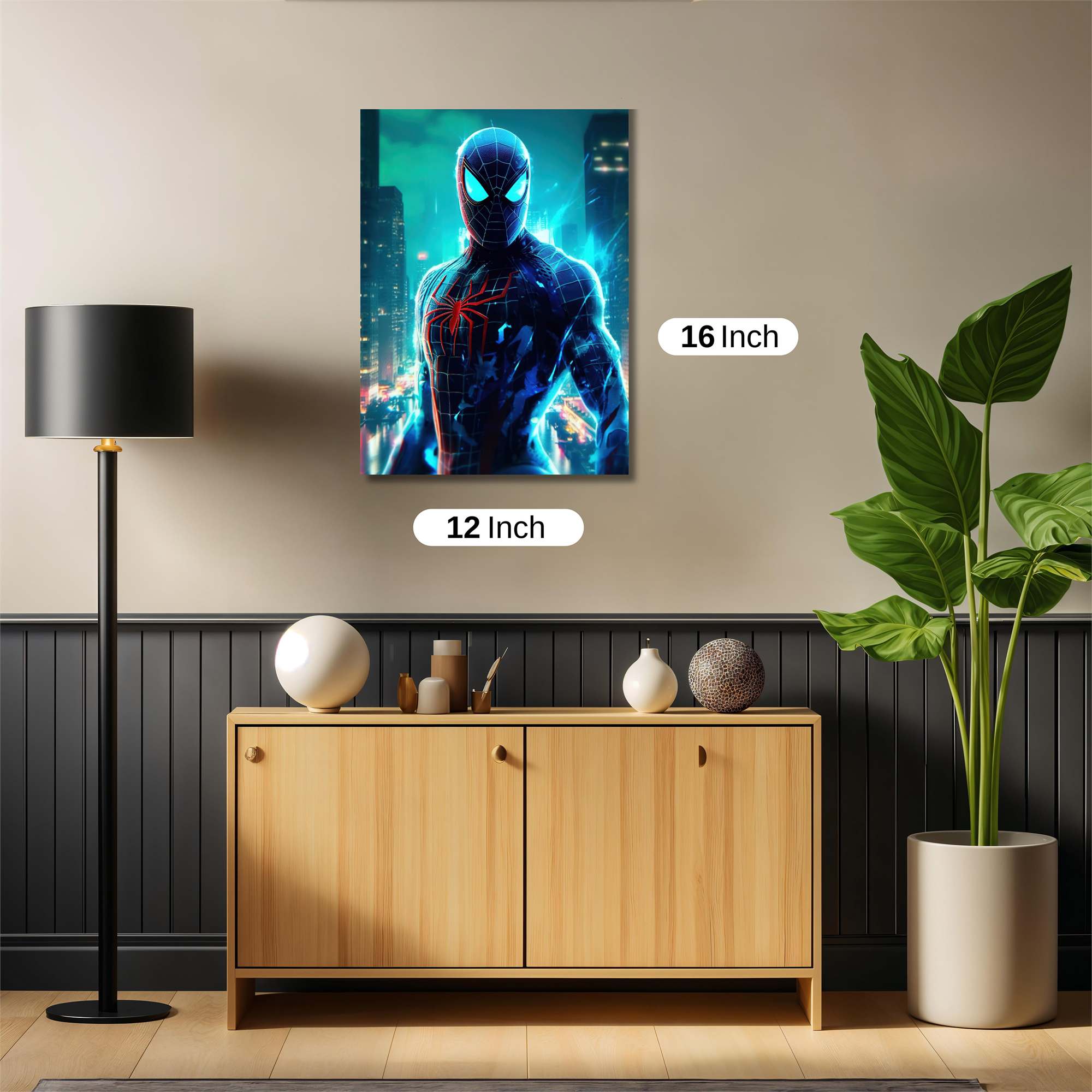 Spider-Man Luminescence Safe Wall Magnetic / M