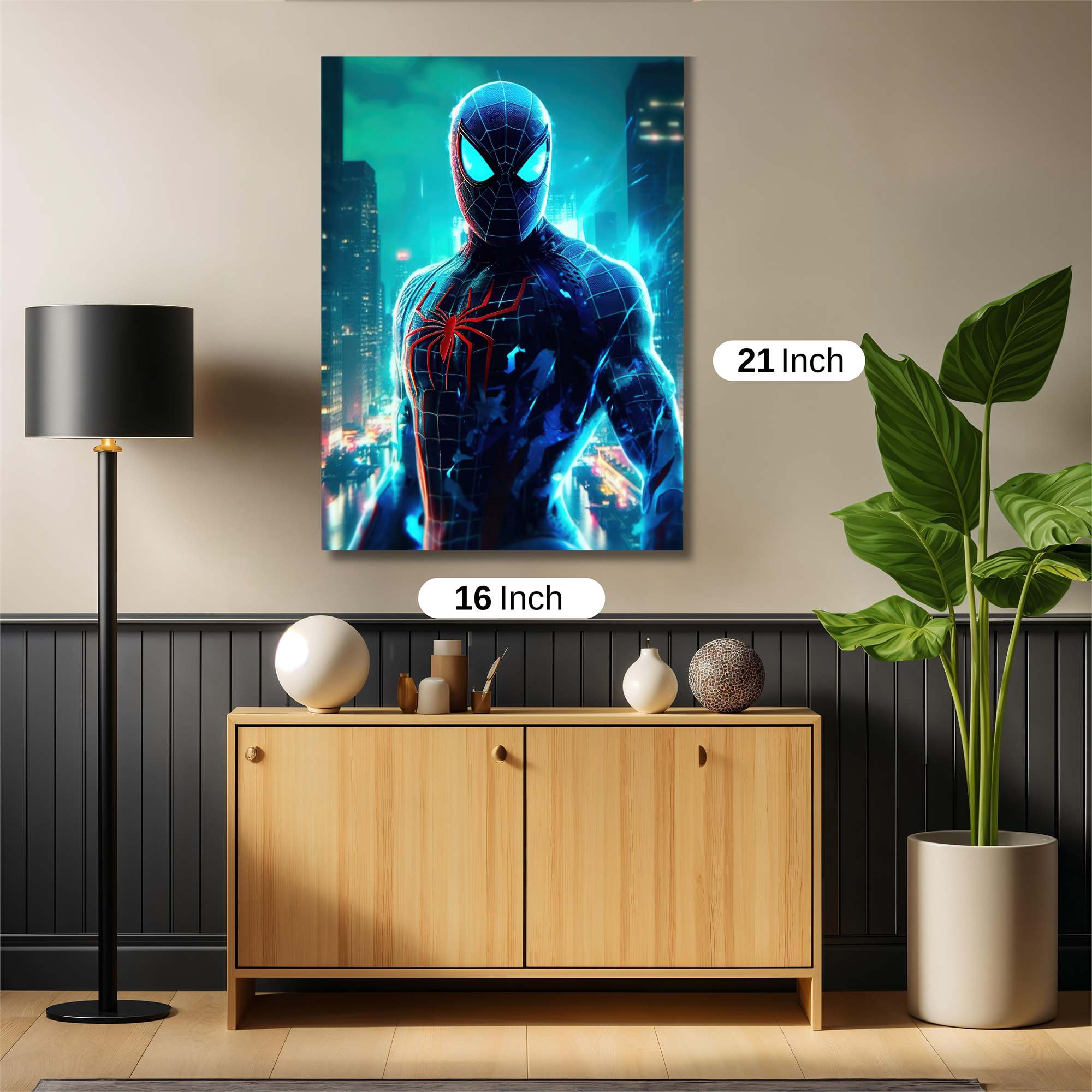 Spider-Man Luminescence Safe Wall Magnetic / M