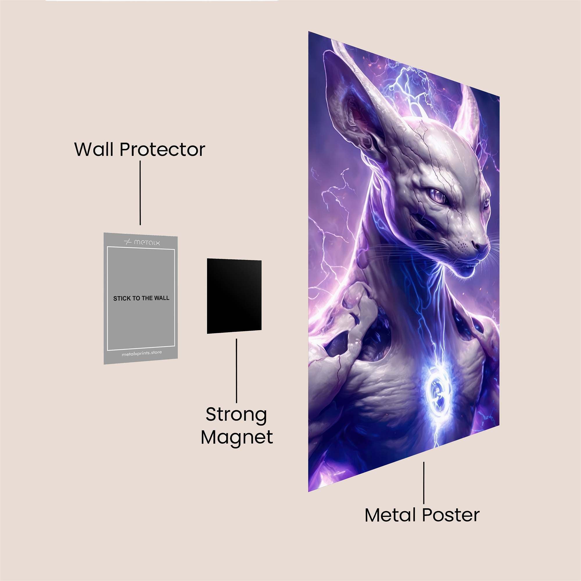 Feline Charged Safe Wall Magnetic / M