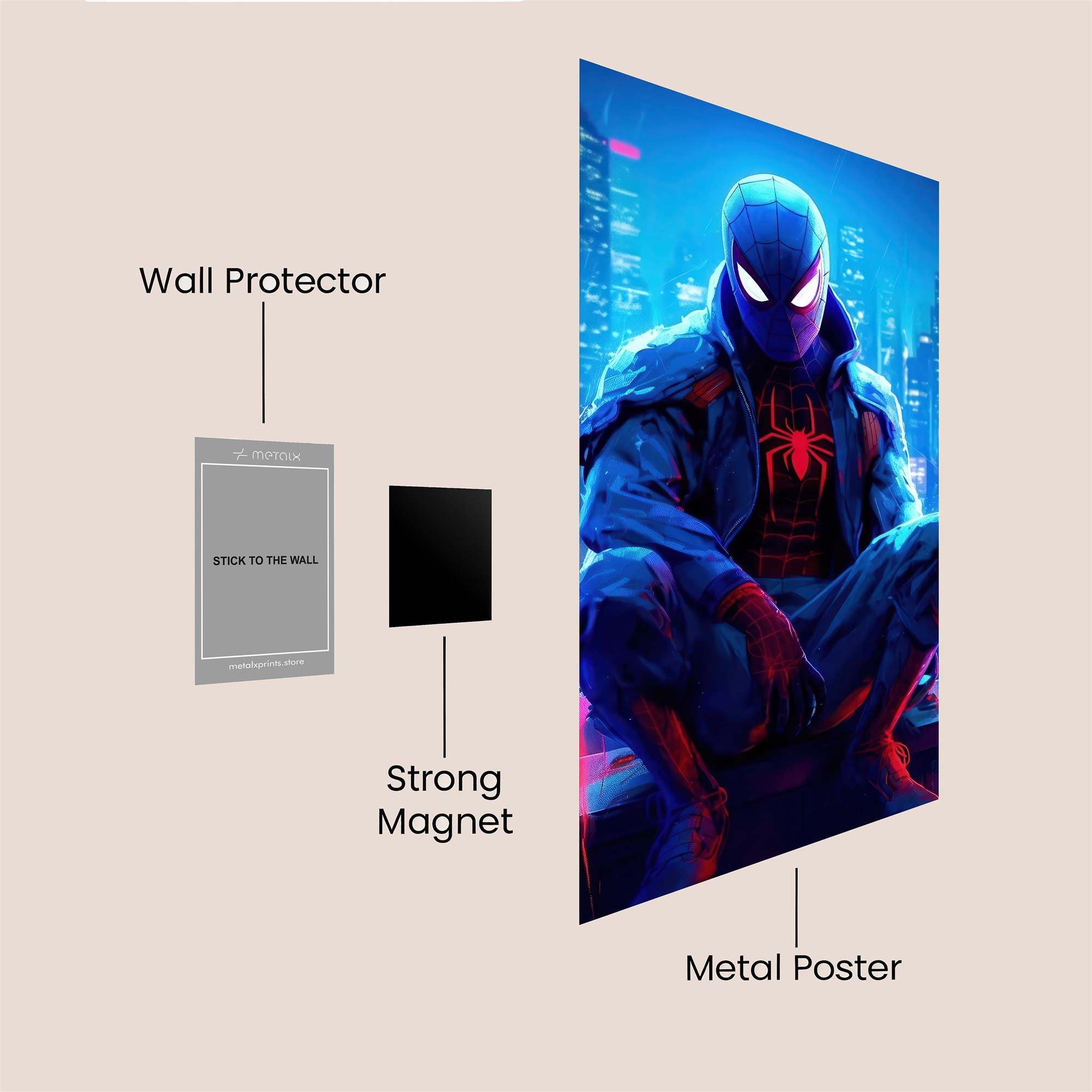 Spider-Verse Vibe Safe Wall Magnetic / M