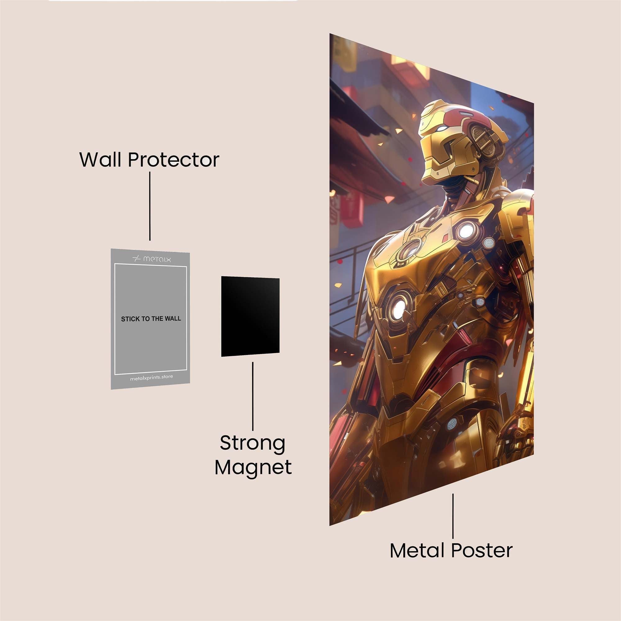 Armor Luminescence Safe Wall Magnetic / M