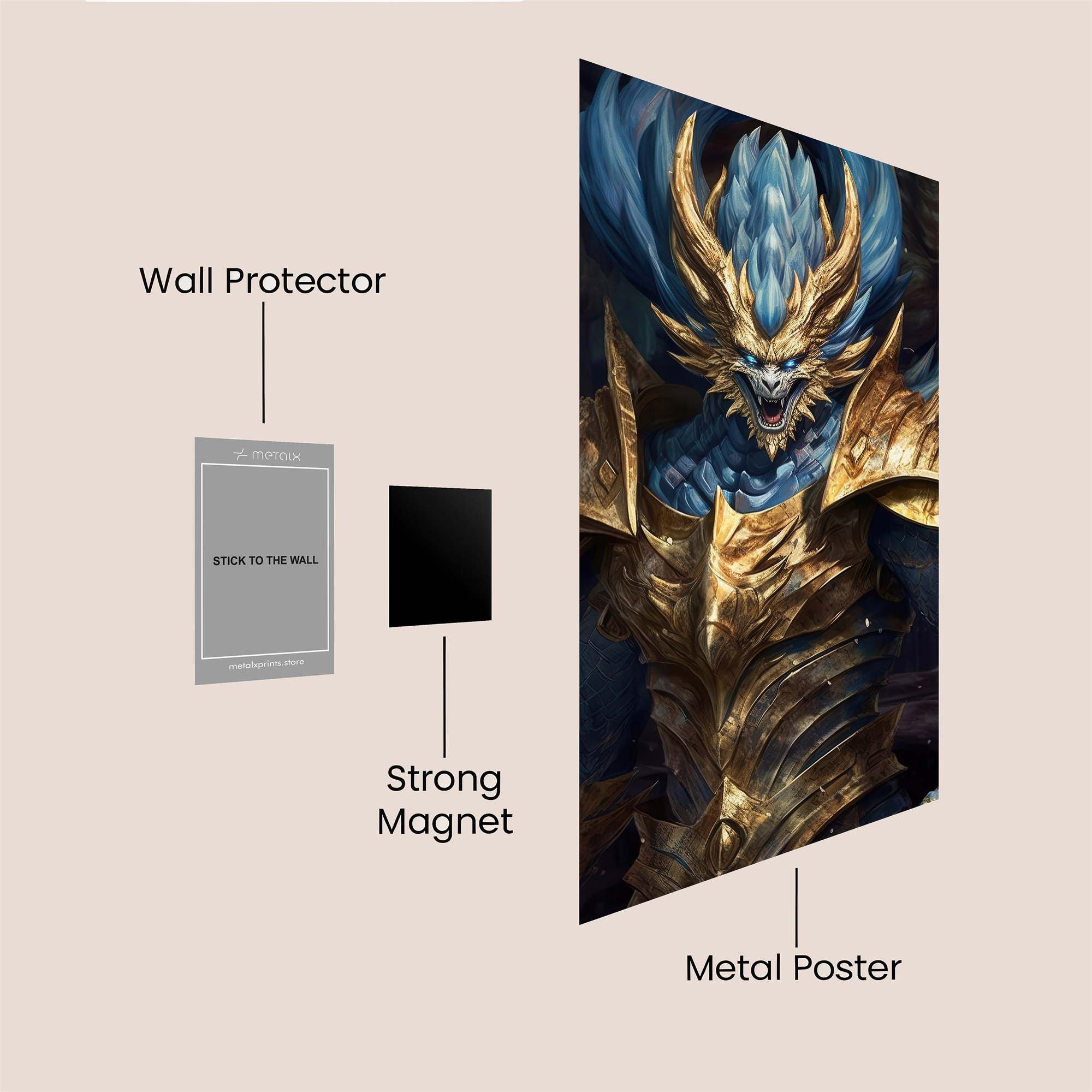 Draconic Fury Safe Wall Magnetic / M