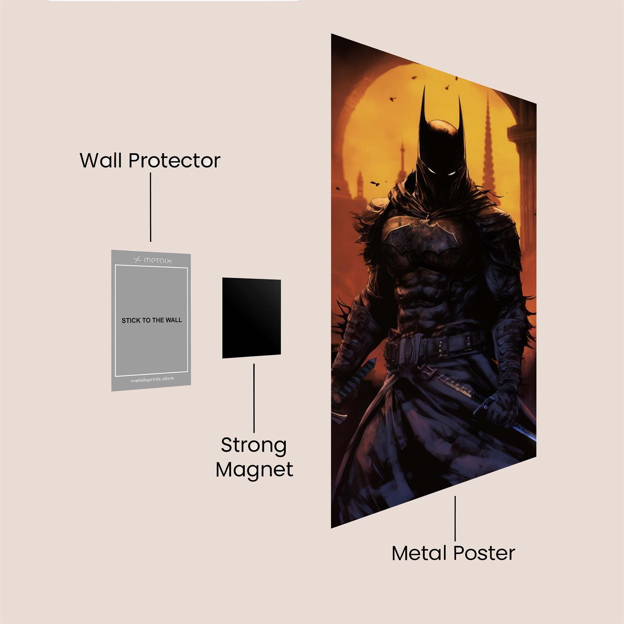 Batman Nocturne Safe Wall Magnetic / M