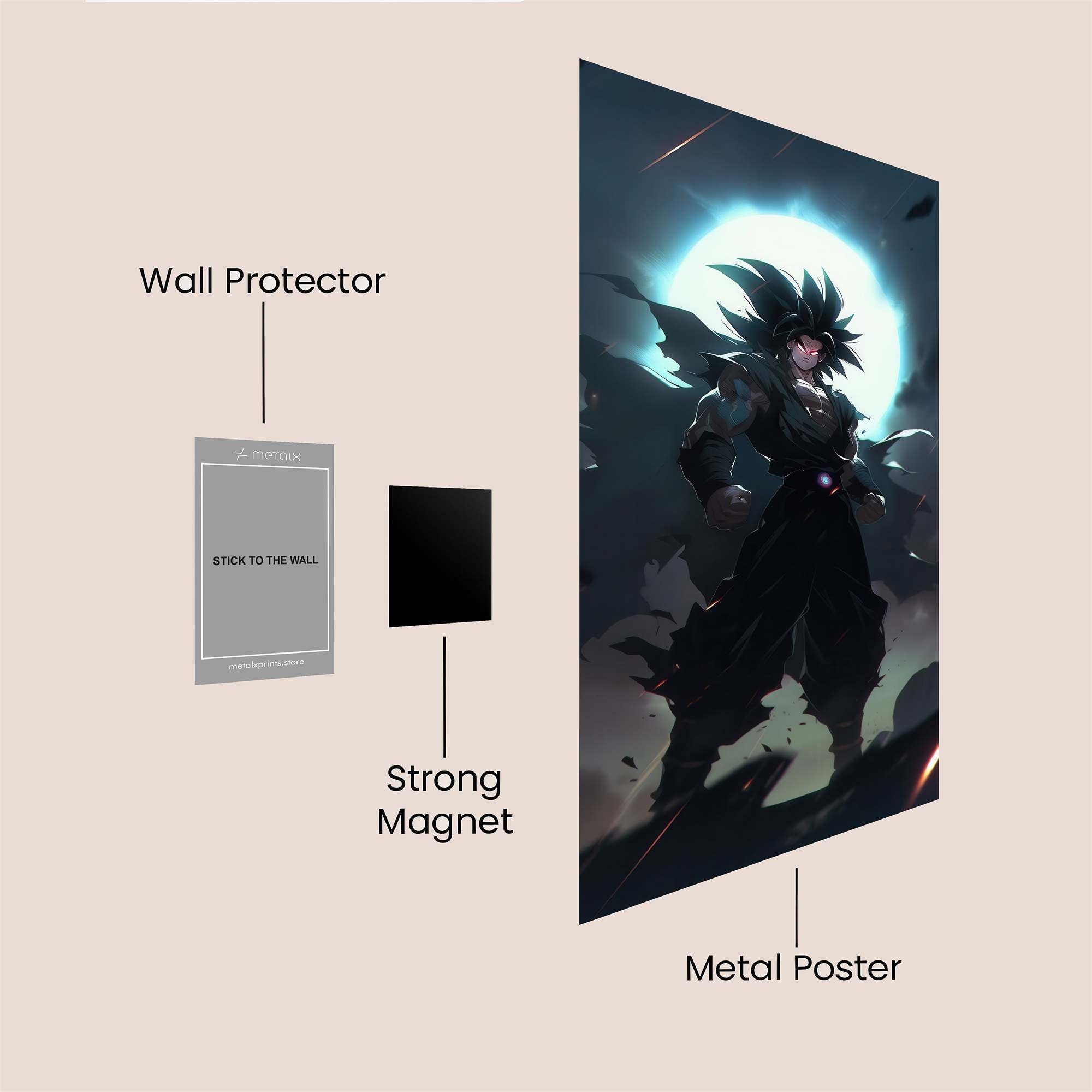 Saiyan Ascendance Safe Wall Magnetic / M