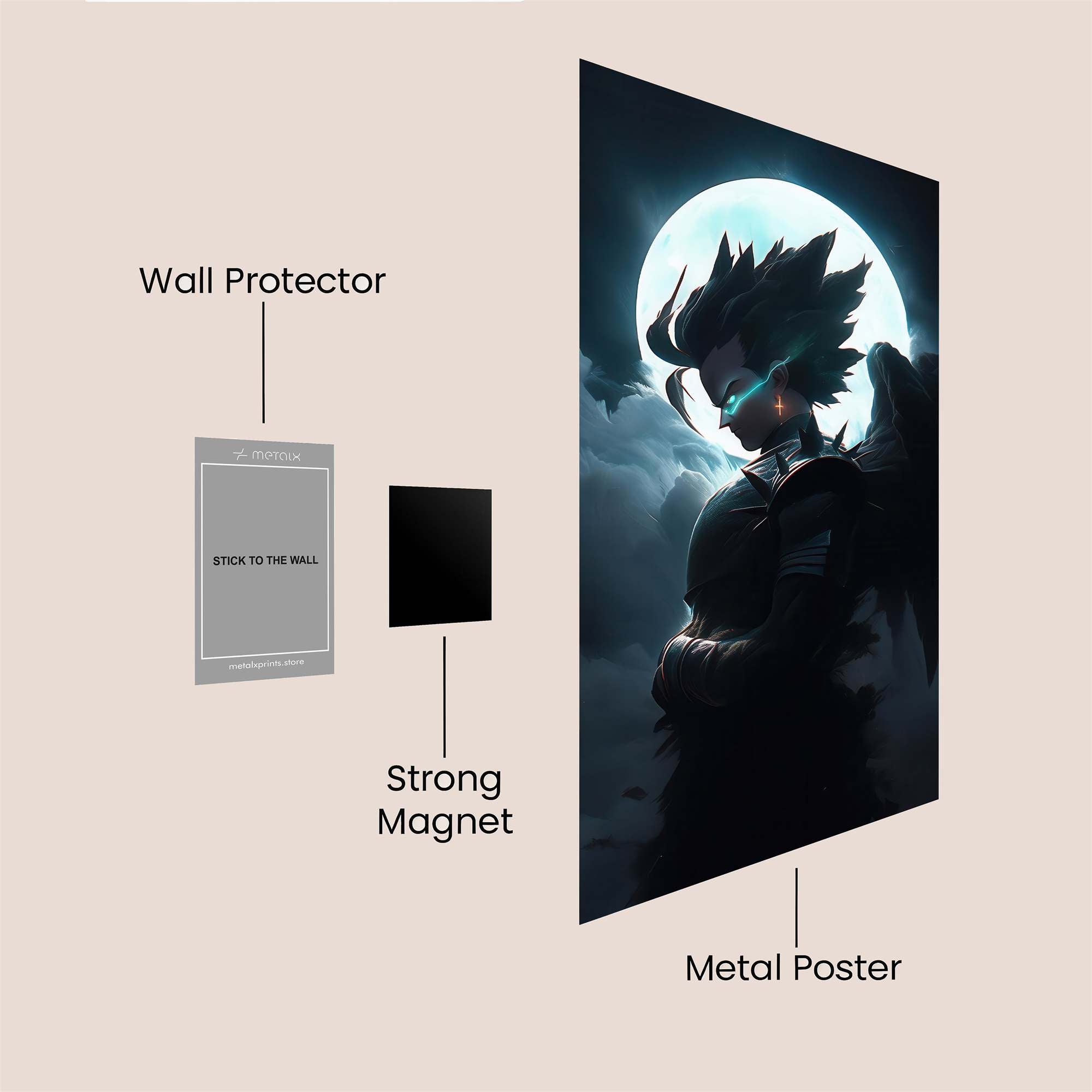 Moonlit Sentinel Safe Wall Magnetic / M
