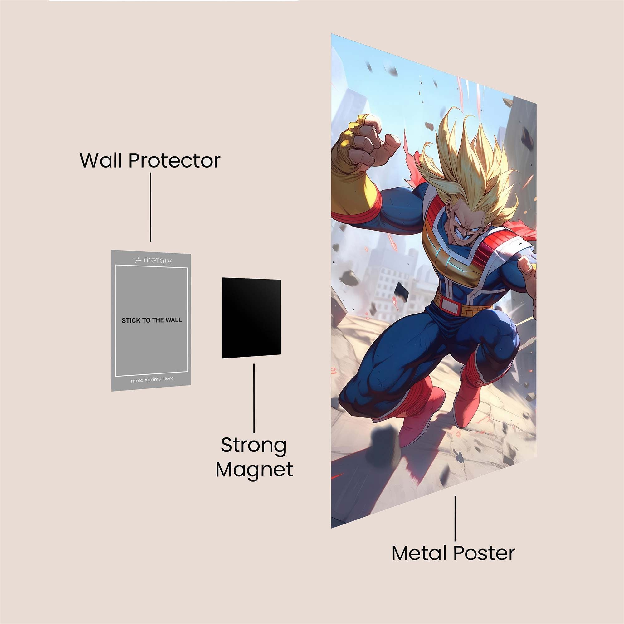 All Might Triumph Safe Wall Magnetic / M