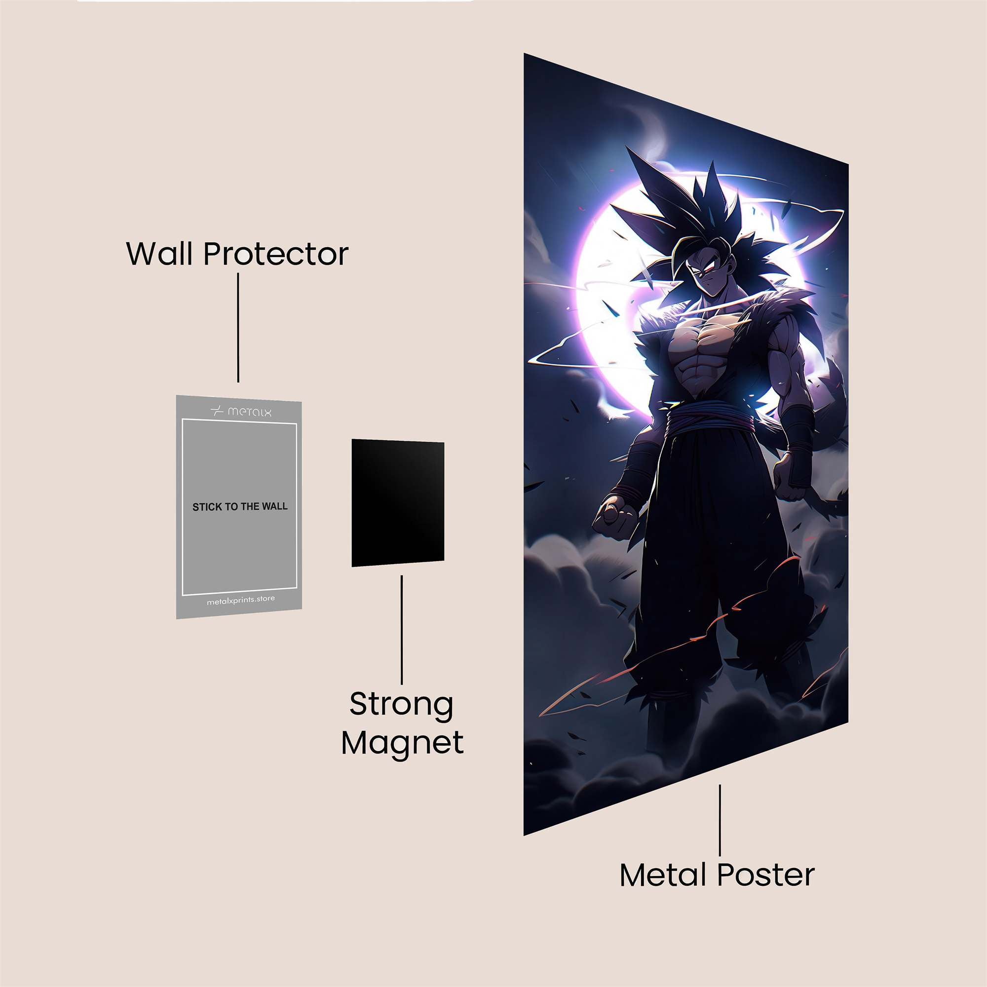 Saiyan Eclipse Safe Wall Magnetic / M